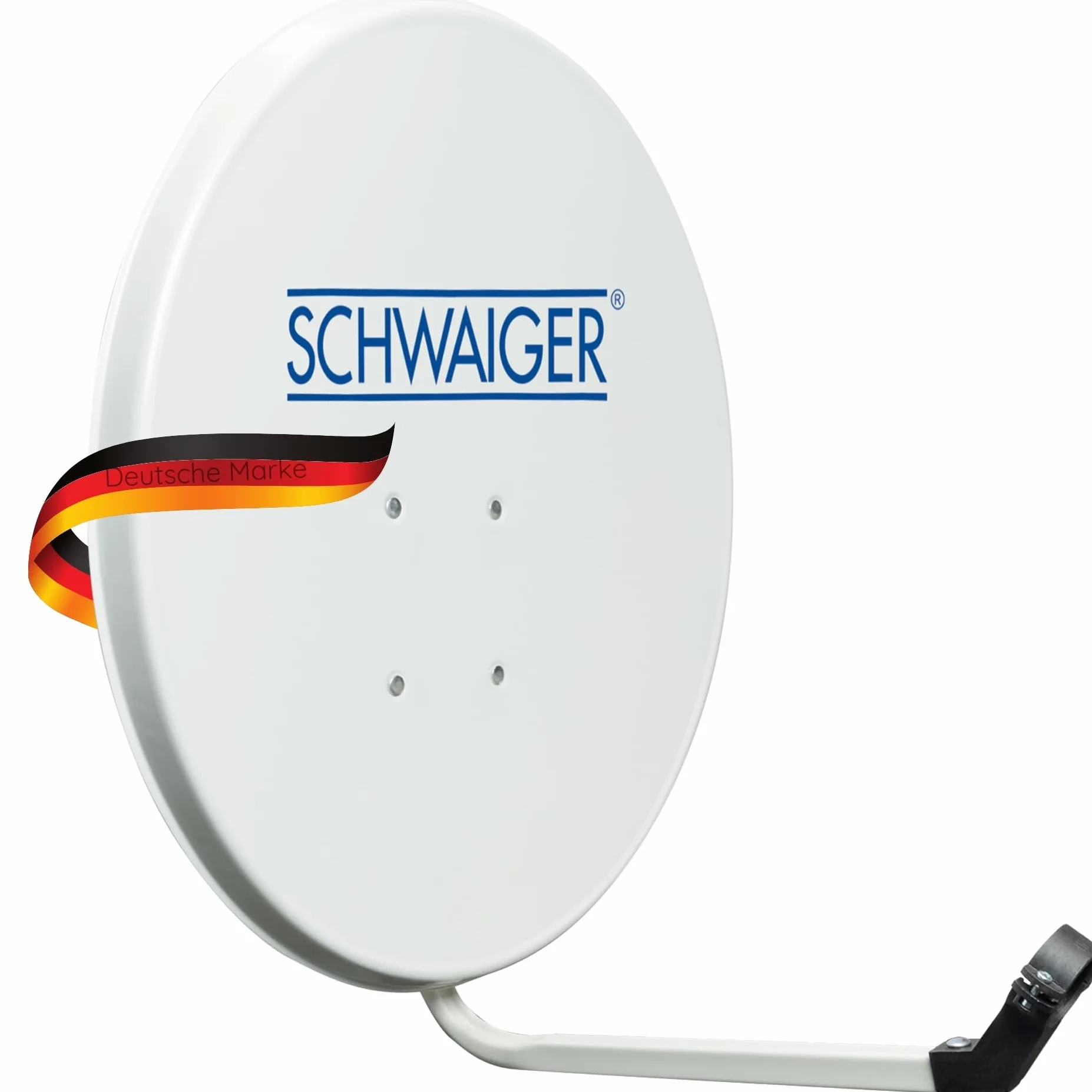 SCHWAIGER Antena Satelitarna Offsetowa 55 x 62 cm Stal Jasnoszara