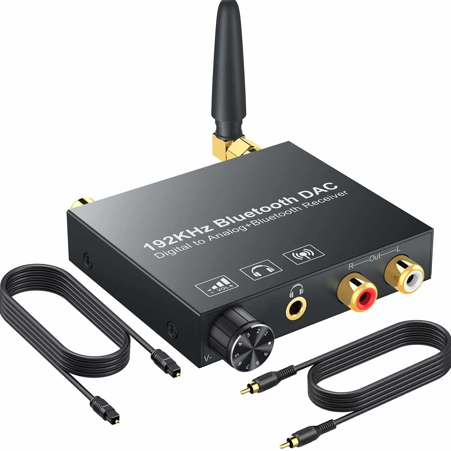 Odbiornik Bluetooth DAC Prozor optyczny adapter audio Bluetooth do zestawu stereo