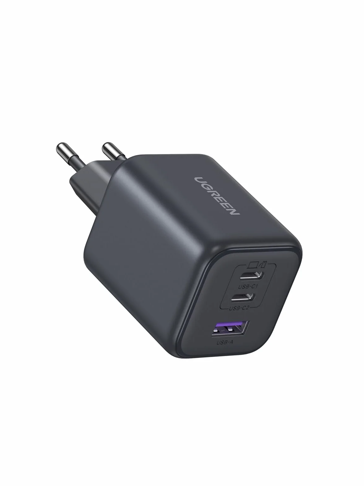UGREEN 45W ładowarka USB C 3-portowa szybka ładowarka PPS 25W zasilacz PD ładowarka GaN adapter kompatybilny z Galaxy S25 Ultra, S24, iPhone 16 Pro Max, MacBook Air, iPad, Tab A8, Pixel 9, HomePod