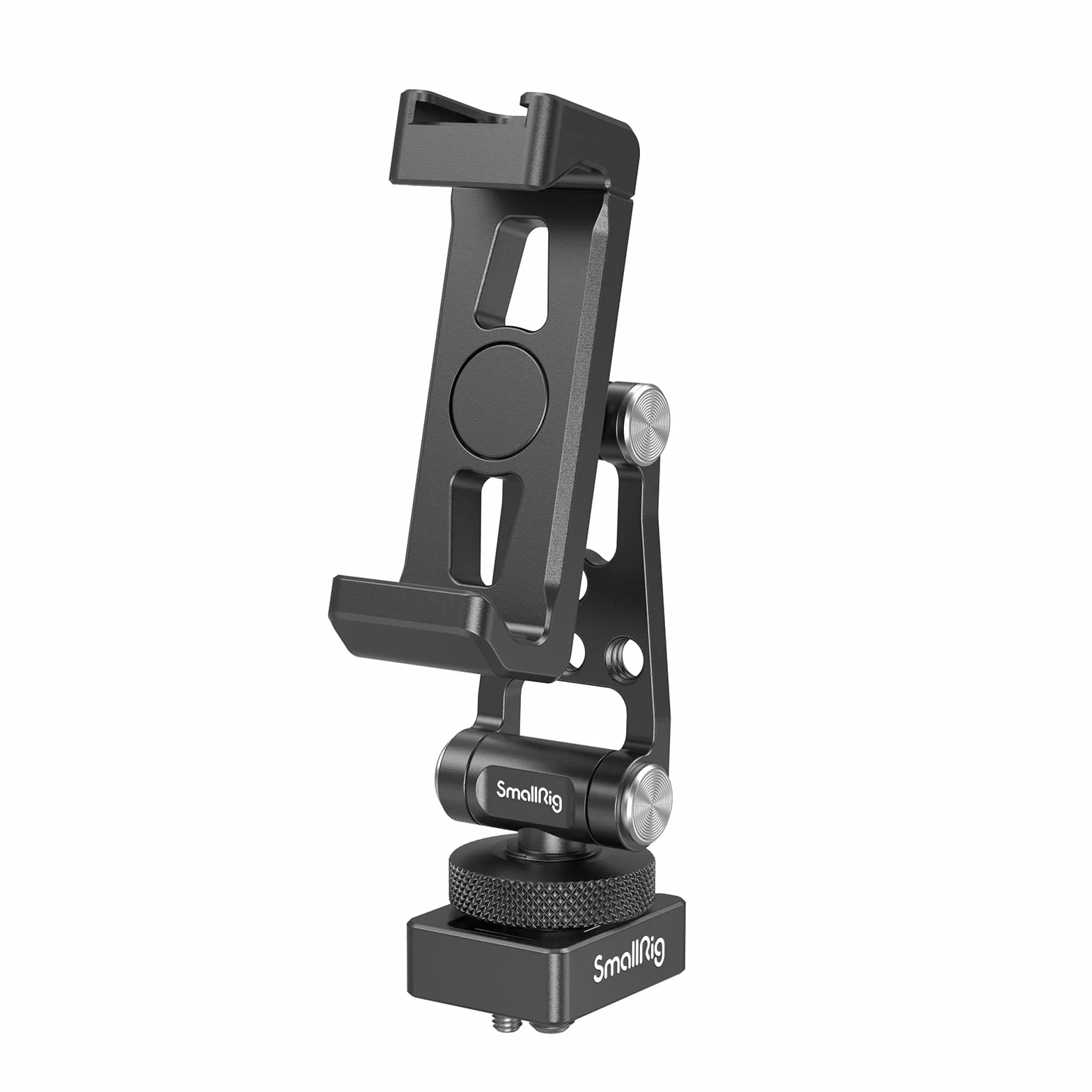 SMALLRIG Uniwersalny Statyw do Telefonu, Metalowy Uchwyt do Telefonu Komórkowego z Mocowaniem Zimnej Stopki dla DJI Stabilizatorów, Adapter do Mocowania Telefonu z Bezpłatną Regulacją dla iPhone -4301
