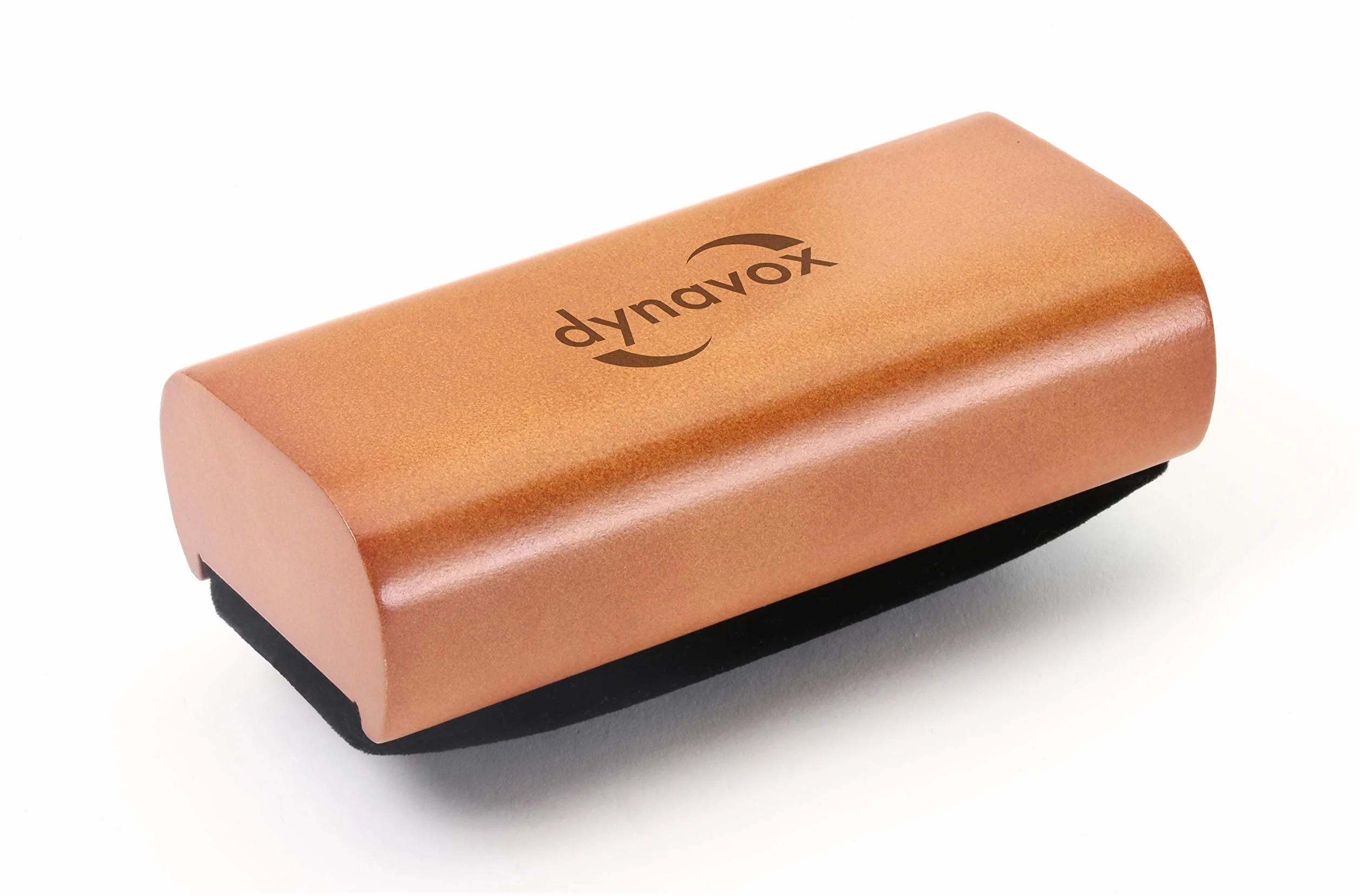 Dynavox Aksamitna szczotka czyszcząca SP120, aksamitna szczotka do czyszczenia winylu o wyglądzie drewna