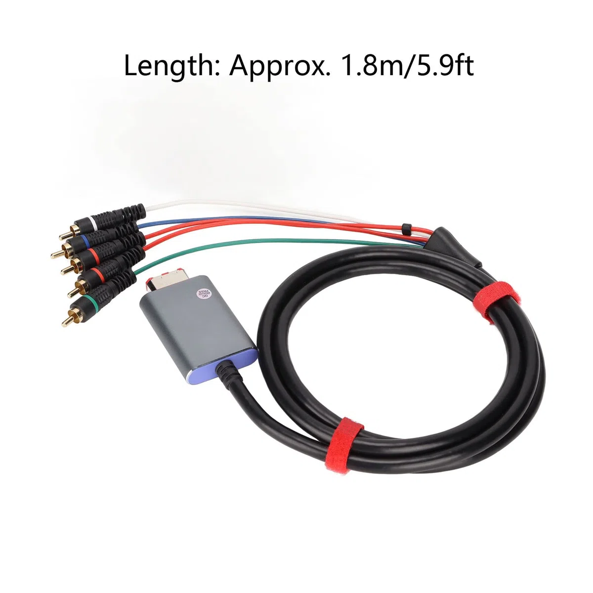 Digital Kabel Komponentowy AV do Cyfrowego Kabla AV .8m/5,9ft, Wyjście Wideo YPbPr, Obsługuje 480i/480p/576i/576p, Plug and Play, Kompatybilny z Konsolami DOL-001