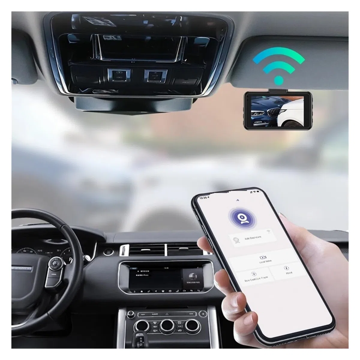 Kamera samochodowa 1440P Rejestrator jazdy Samochodowa kamera HD Dwuobiektywowy Wbudowany rejestrator DVR Dashcam Podwójne nagrywanie Ukryty monitoring Super Widzenie Nocne(Single Lens-NO Card)