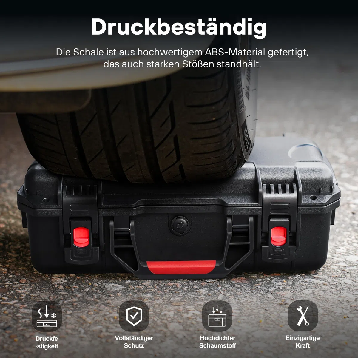 Wodoszczelna twarda obudowa do DJI Mavic 4 Pro Fly More Combo, pasuje do DJI RC 2 / RC Pro 2, do 9 akumulatorów, stacji ładującej, filtrów i innych akcesoriów do dronów (tylko walizka)
