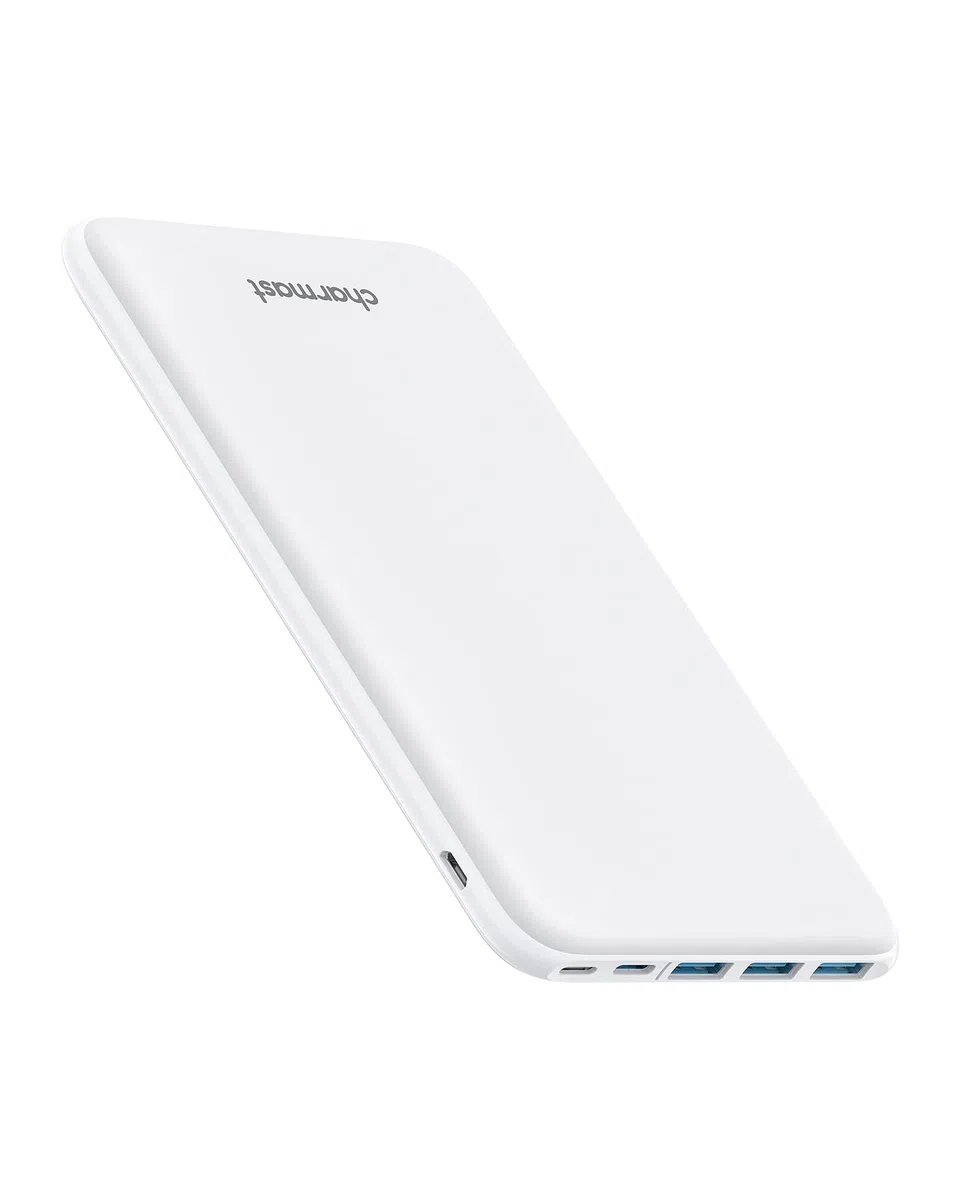 Charmast 26800 mAh Power Bank, przenośna ładowarka USB typu C, Powerbank z 3 wejściami i 4 wyjściami do MacBooka Nintendo Switch, iPhone, iPad, Nexus, Samsung Huawei, kolor biały