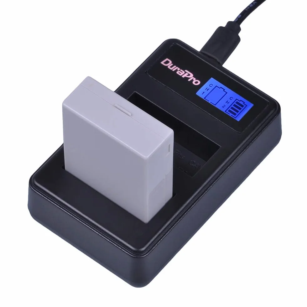 DuraPro Akumulator LP-E8 i Ładowarka Dual LED USB do Canon EOS 550D 600D 650D 700D Rebel T2i T3i T4i T5i