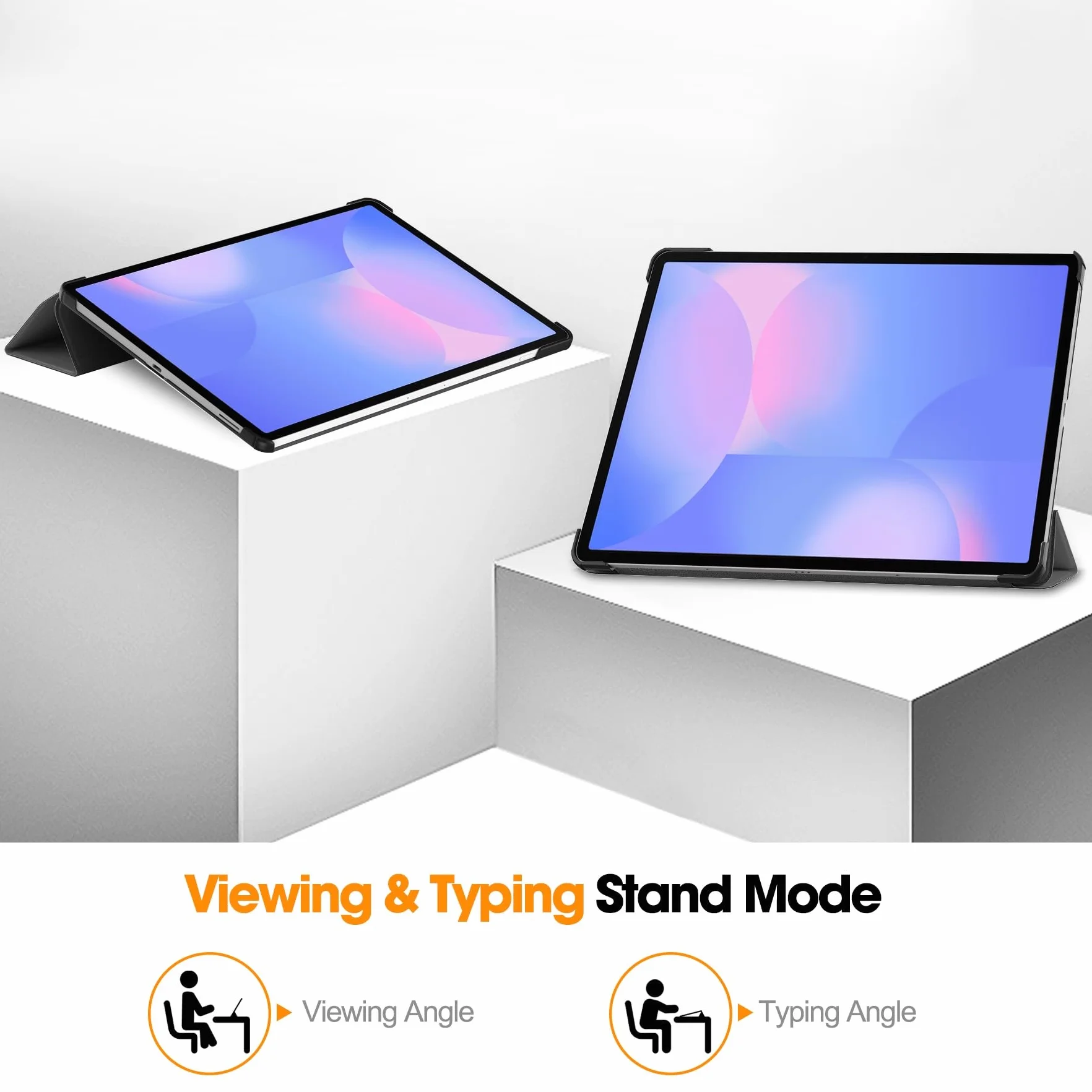 Etui na Tablet PC Kompatybilny z Samsung Galaxy Tab S10 FE Plus/S10 FE+ 13,1 cala X620 / X626B Etui na tablet Tri-Fold Multi-Viewing Angle, Lekkie etui ochronne Twarda obudowa PC, Automatyczne wybudza