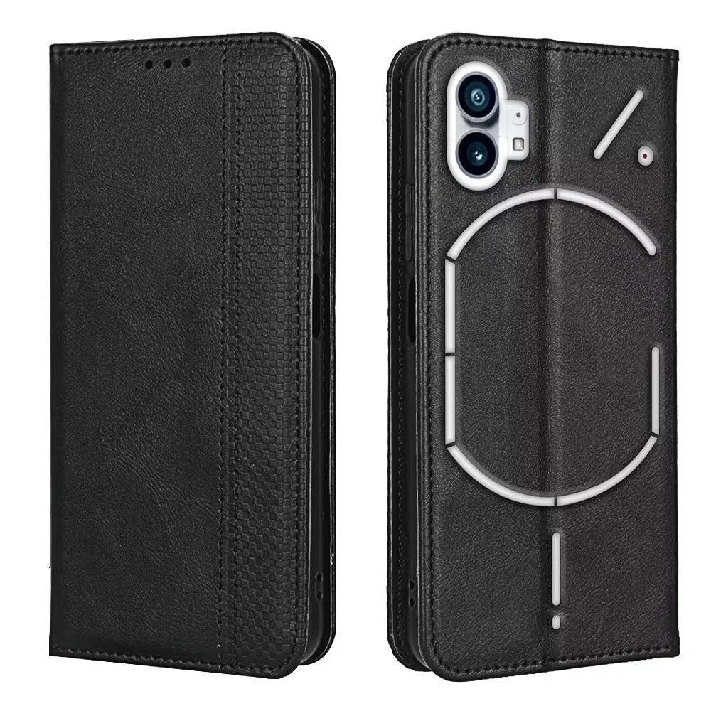 EASSGU Etui na telefon NothingPhone (1) / NothingPhone 1 (16,64 cm) z klapką, etui typu folio ze skóry PU, magnetyczne przełączanie, etui z [3 przegrodami na karty] [1 portfelem], etui stojące – kolor