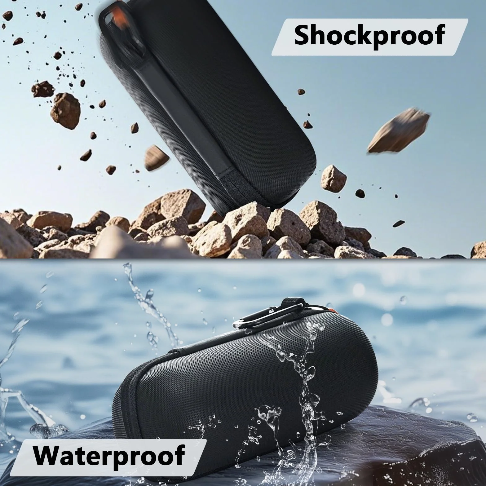 Gdraco Twarde etui ochronne na telefon komórkowy JBL Charge 4 / JBL Charge 5 przenośny głośnik WiFi i Bluetooth, torba