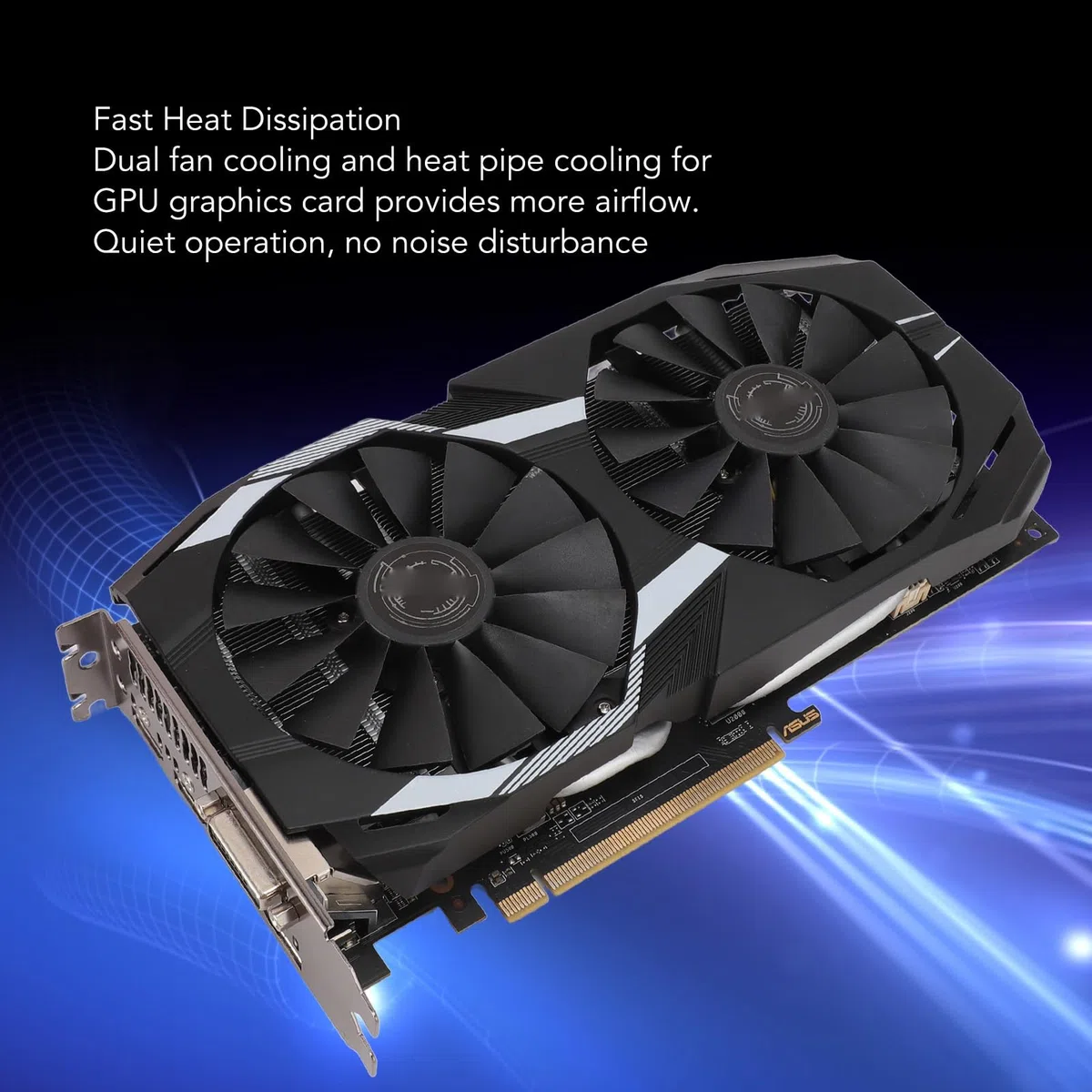 Karta Graficzna RX, RX590 8 GB GDDR5 256-bitowa Obsługa Kart Graficznych Interfejs Multimedialny DisplayPort DVI D HD, Karta Graficzna do Komputerów Stacjonarnych Niski Poziom