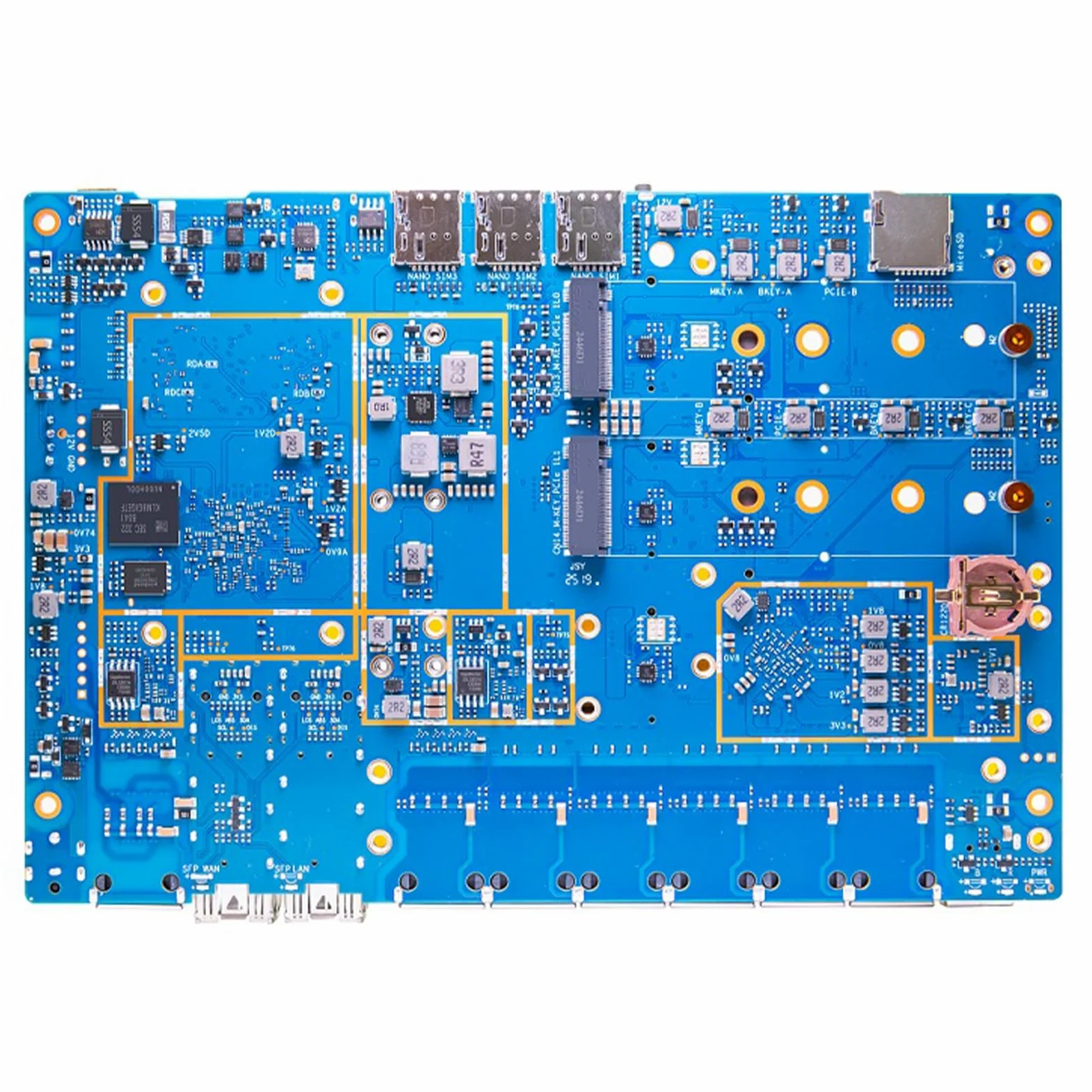 Banana Pi BPI R4 Pro WiFi 7 Router OpenWrt, MT7988A CPU 4/8GB DDR4 RAM 4X 2,5G port Ethernet 2 x 10G port światłowodowy obsługuje 4G/5G, do inteligentnego domu NAS-Gateway routera internetowego