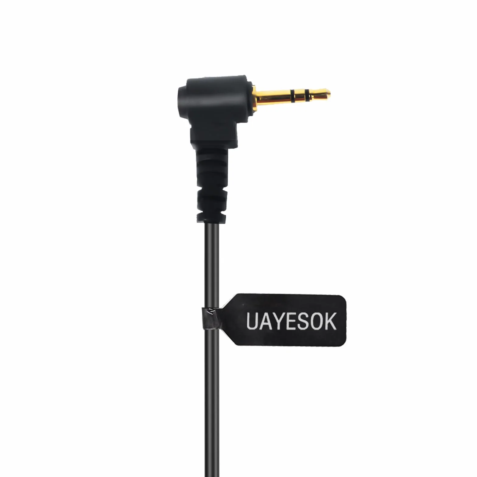UAYESOK 1-pinowa słuchawka Walkie Talkie 2,5 mm, ochrona typu G, osłona z mikrofonem PTT, kompatybilna z Motorola Talkabout TLKR T92 H20 PMR446 T60 T80 T82 XT180 dwukierunkowe radio (2 szt.)