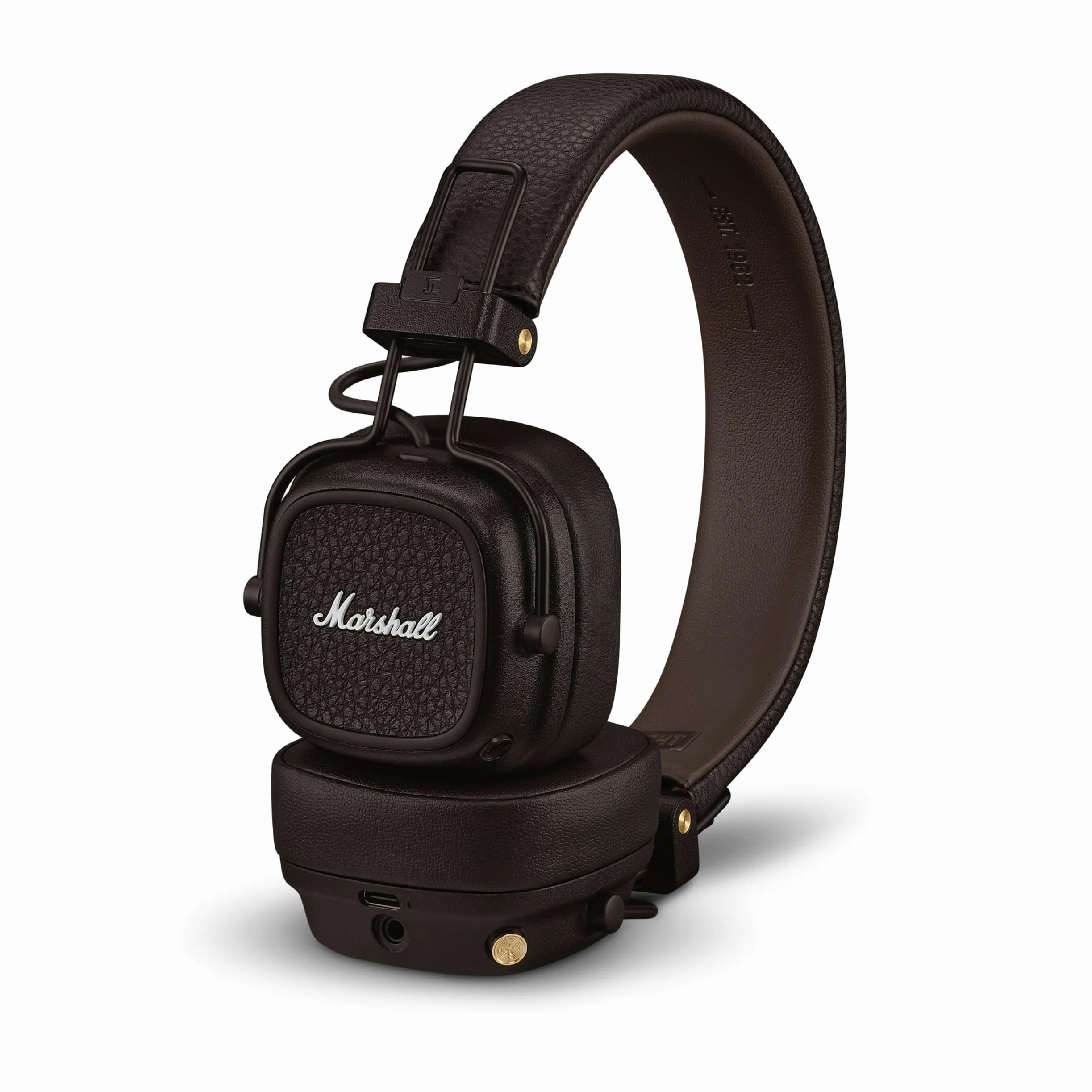 Marshall Major V bezprzewodowe słuchawki Bluetooth, 100 godzin odtwarzania - brązowe, Brązowy