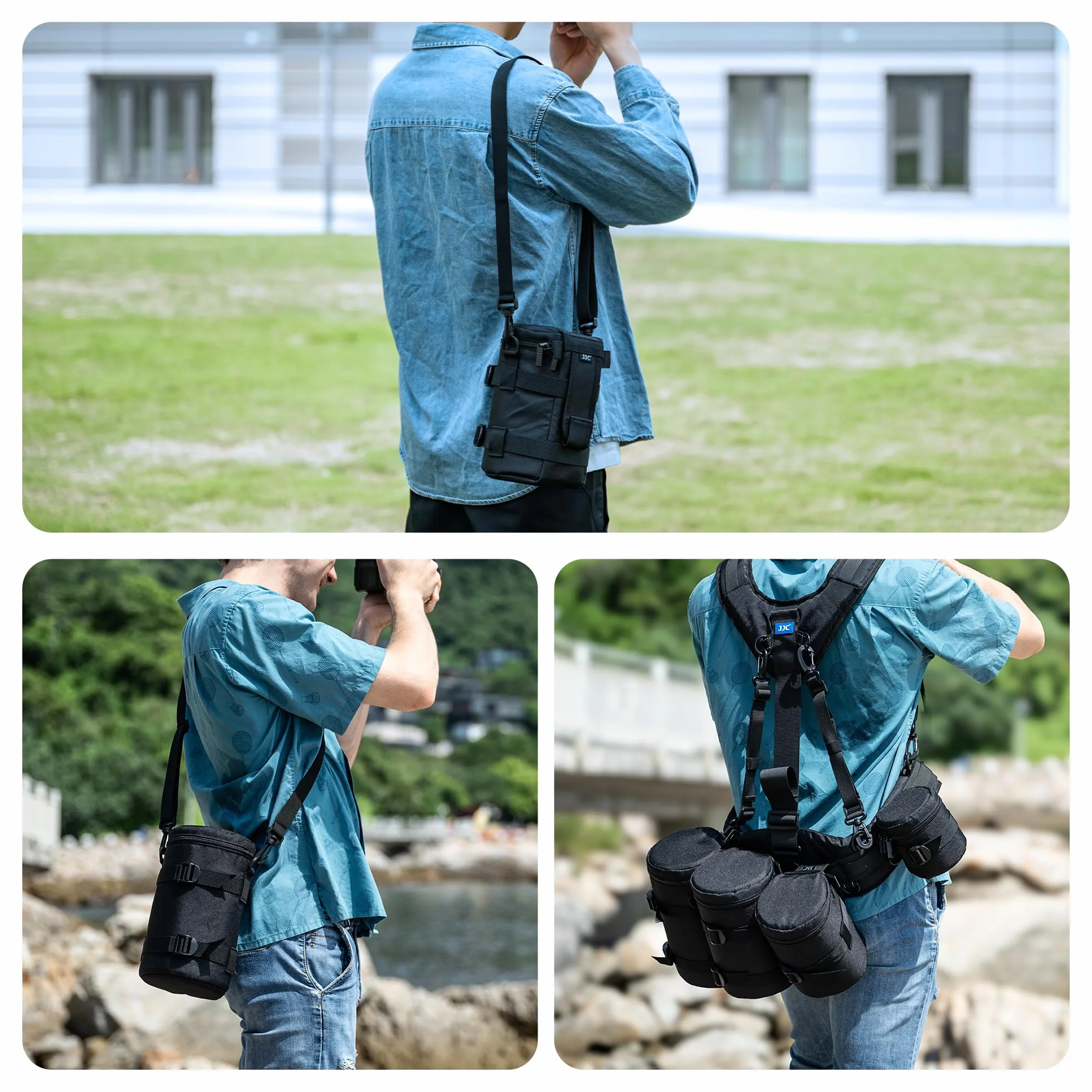 JJC Torba na obiektyw etui ochronne, czarny, 3xl, Torba na obiektyw
