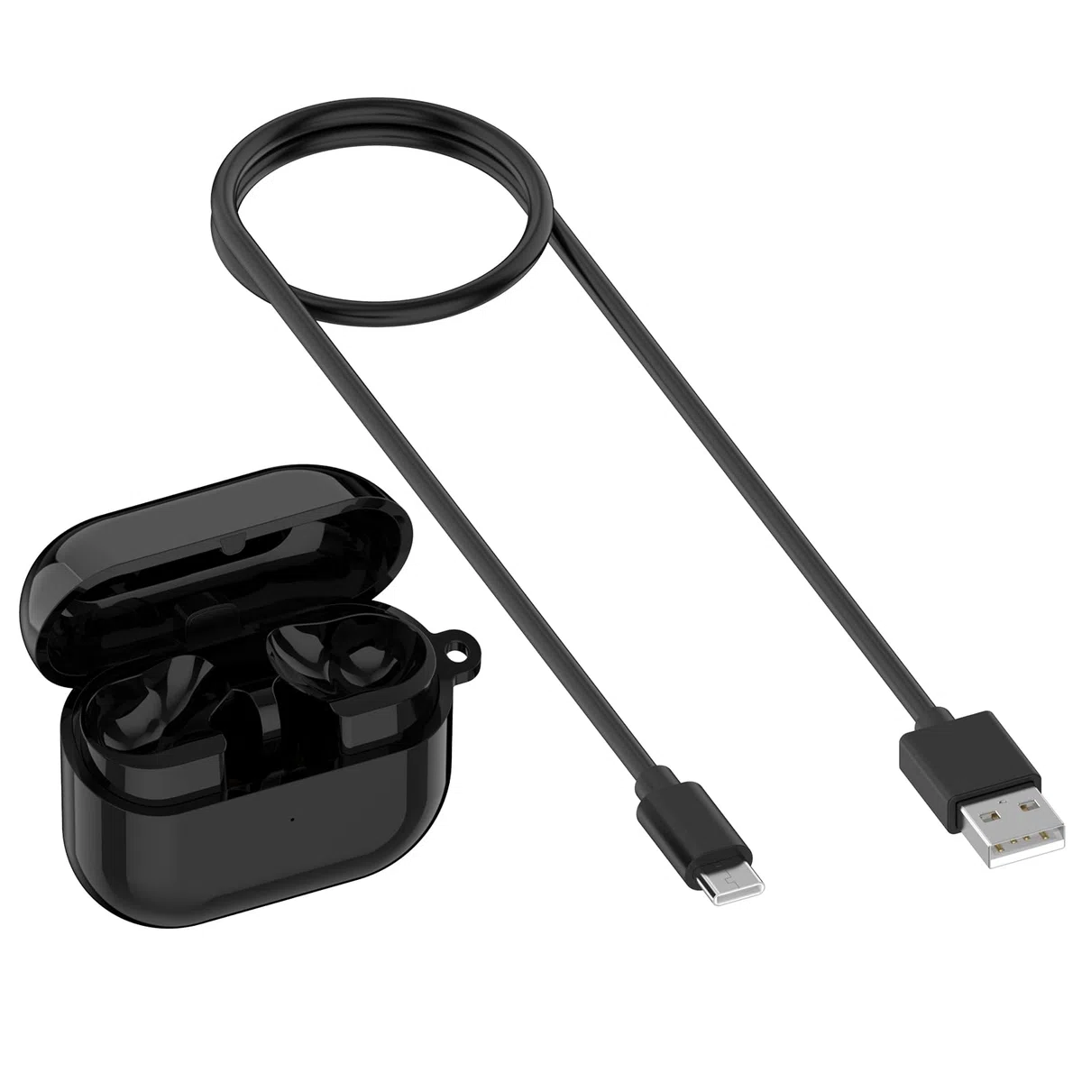 Etui ładujące zapasowe kompatybilne z Samsung Galaxy Buds 3 Pro - Pokrowiec ładujący - Uchwyt na słuchawki SM-R630 (czarny)