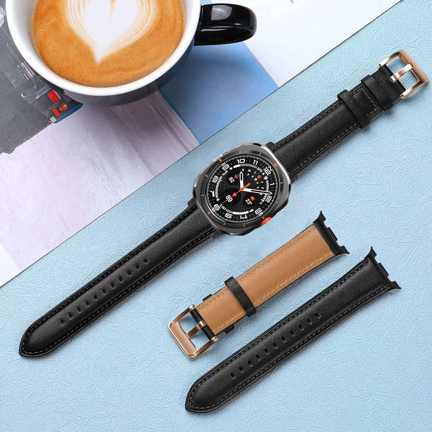 Pasek skórzany do zegarka Samsung Galaxy Watch Ultra 47 mm