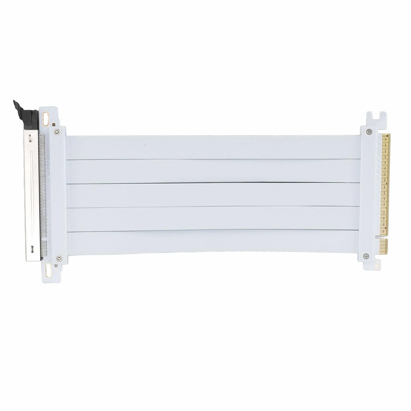 Kabel PCIE 5.0 Riser, Kompatybilny z RTX4090, RX8900, Elastyczny Port Rozszerzenia GPU, Biały, szybkość Transmisji 128 Gb/s, Ulepszony Przepływ Powietrza, łatwa Instalacja,
