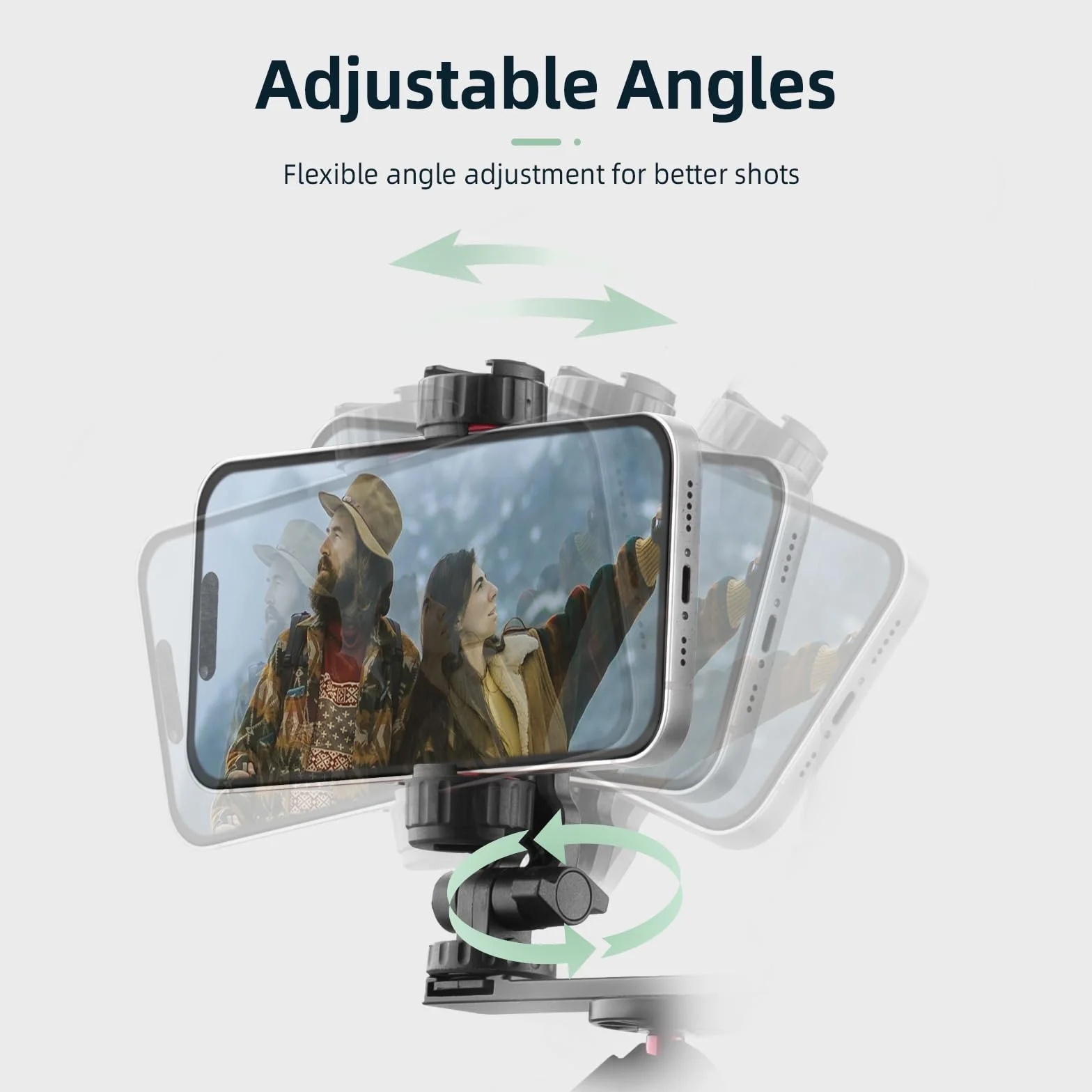 BRDRC Uchwyt na telefon Pocket 3 i klips ze śrubą 1/4 cala i zimną stopką do DJI Osmo Pocket 3 Creator Combo akcesoria