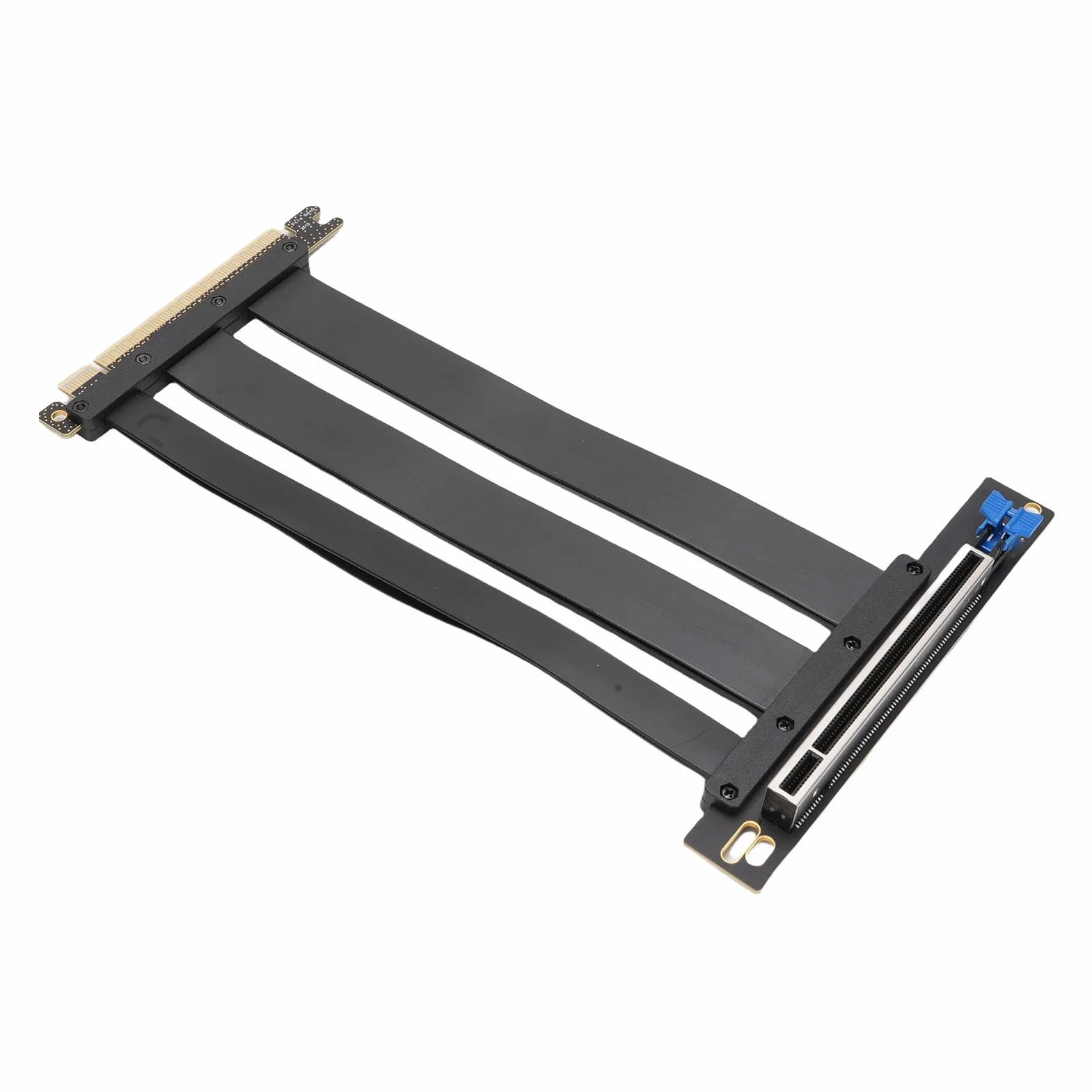 Asixxsix Kabel Riser PCIE 5.0, Kabel Przedłużający do Karty Graficznej GPU Gen 5, PCI-E 16X 128 GB/s, Zgodny z PCIE 4.0, dla RTX4090 5090, dla RX8900 RX7900 (20 cm)