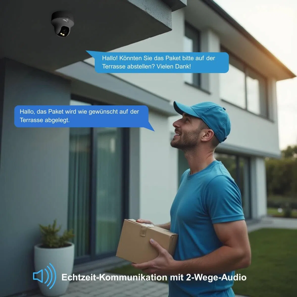 HiLook WiFi zewnętrzna kamera monitorująca, 4 MP, PT noktowizor, dwukierunkowy dźwięk | Kamera rozszerzająca do systemu EasyLink, sterowanie aplikacją, oddzielna karta pamięci i elastyczne obszary zewnętrzne