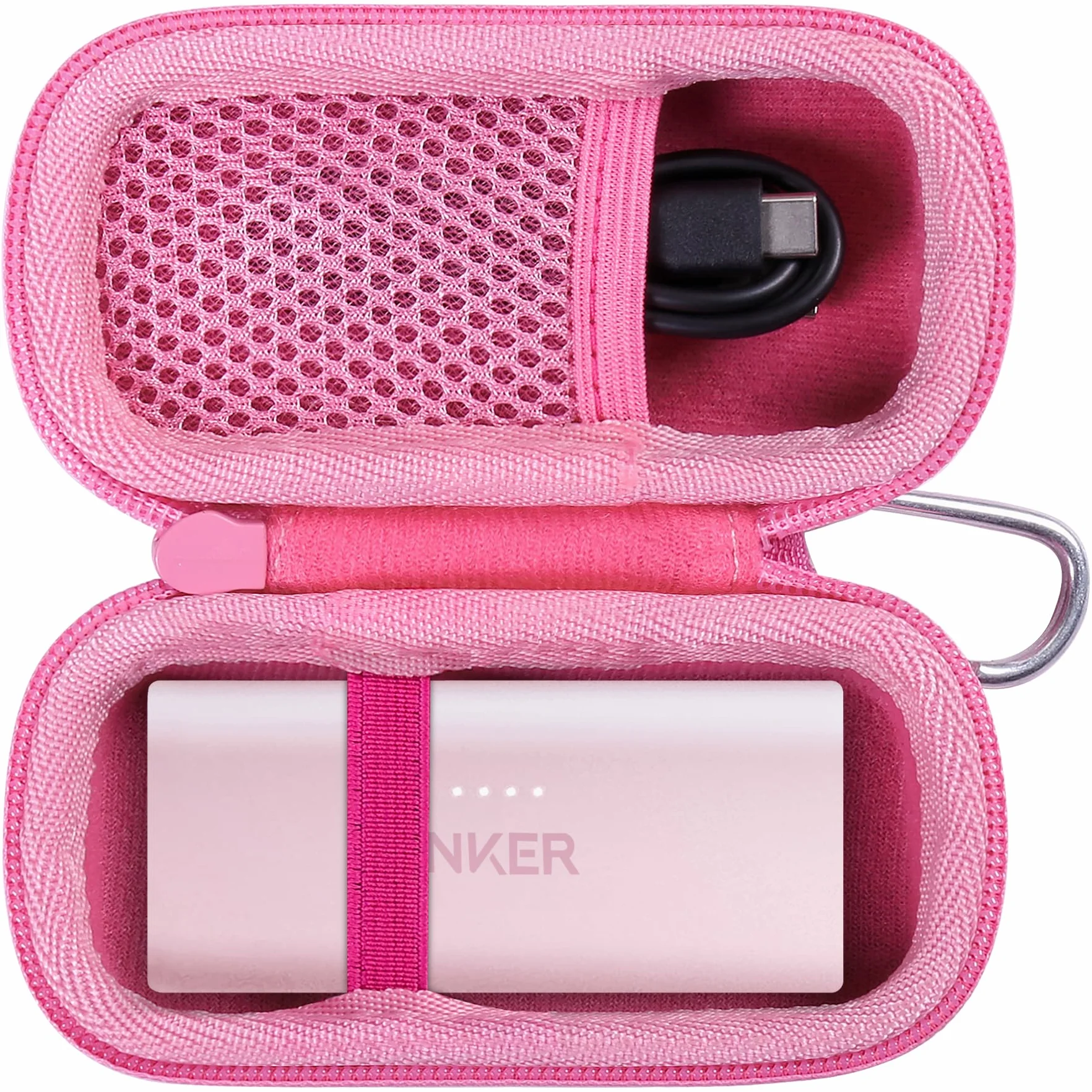 co2CREA Twarde przenośne etui ochronne do Anker Nano Powerbank 5000 mAh Powerbank 22,5 W USB-C Konektor / Anker 621 Powerbank 5000 mAh 12 W zewnętrzny akumulator do telefonu komórkowego, tylko torba