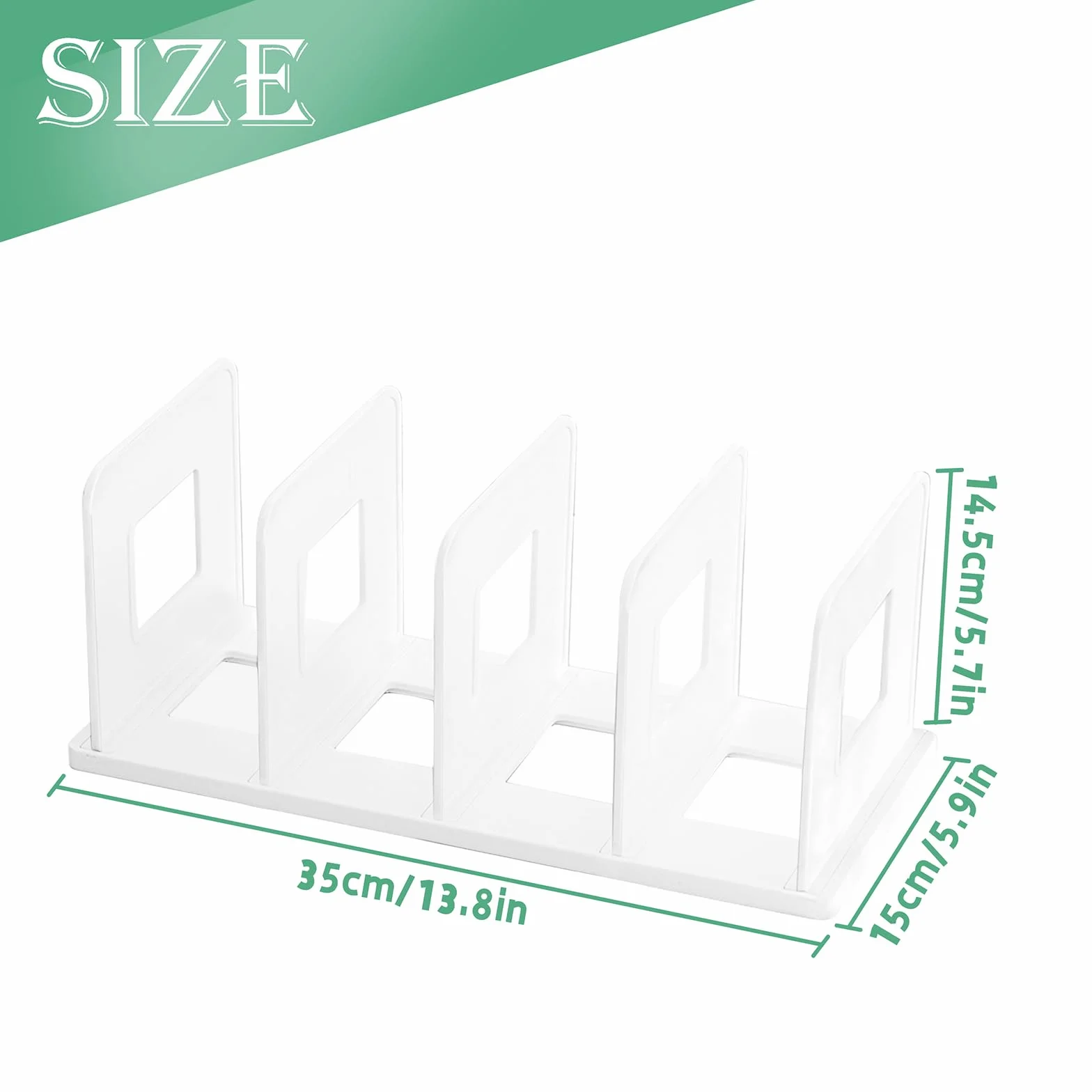 Stojak na płyta CD, DVD, organizator na płyty CD, tworzywo sztuczne, 35 x 15 x 14,5 cm