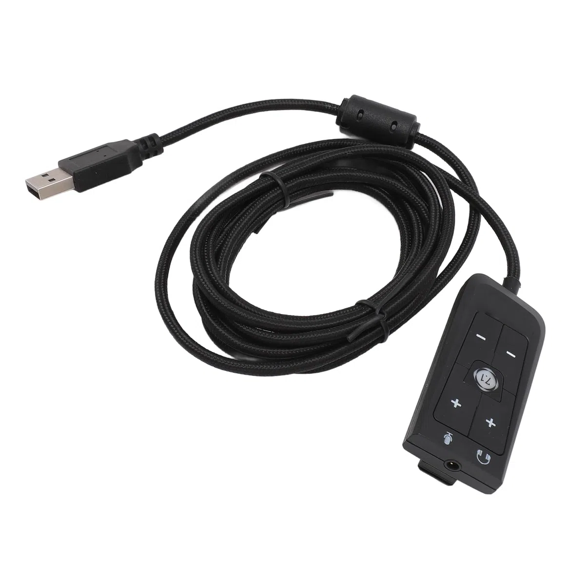 Ausla Virtual Sound Sound Adapter USB, 7.1 Kanał dla Cloud II, z Gniazdem Słuchawkowym i Mikrofonem, USB do 3,5 Mm Jack Voice Adapter do Aux 3,5 Mm Zewnętrzny Konwerter Głosowy