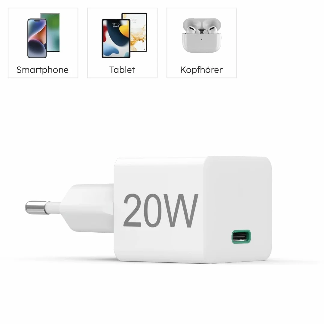 Hama ładowarka sieciowa 20 W Power Delivery USB C Lightning 1m biała