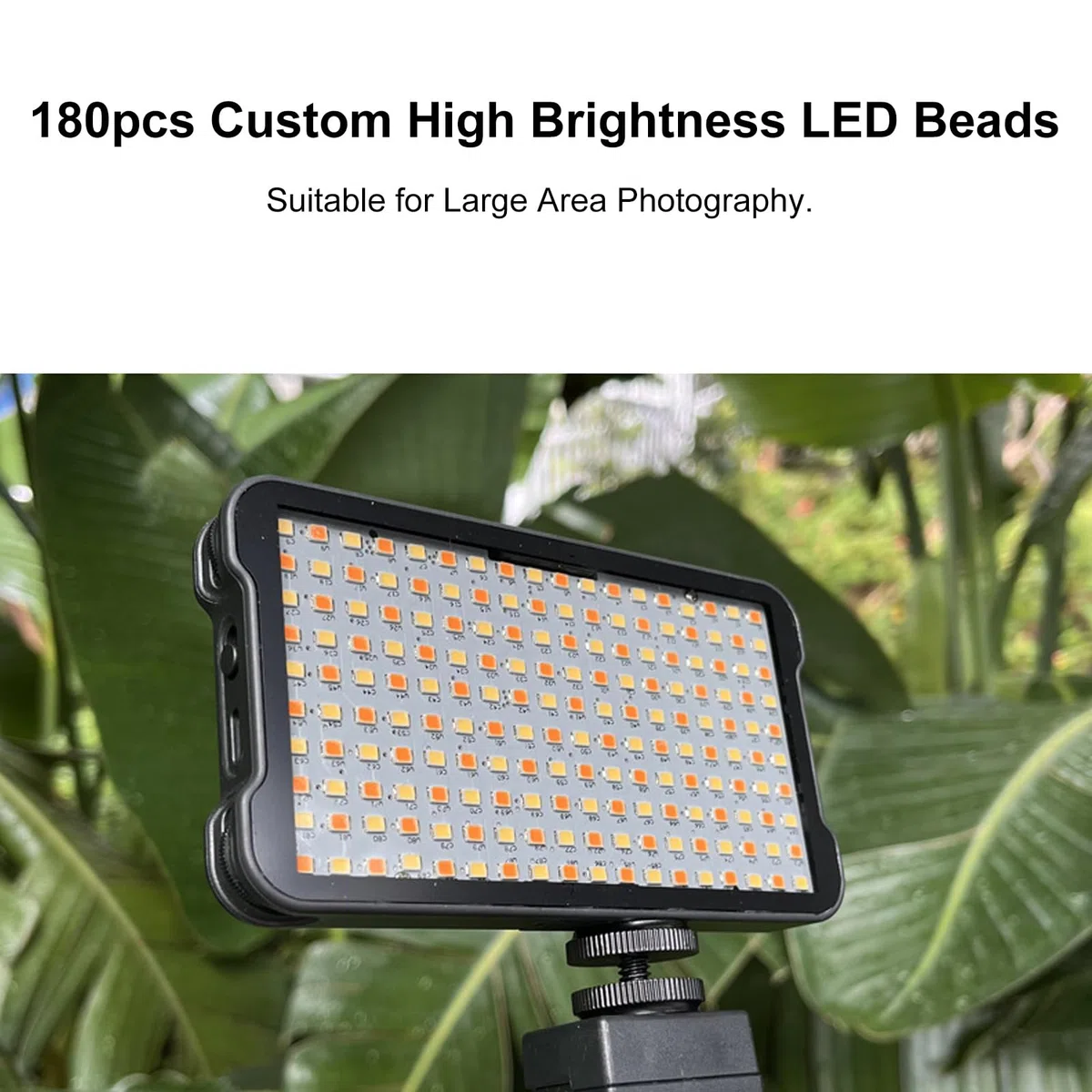 Fyearfly Lampka do tatuażu bez lustra z filtrem CPL, LED 180 chipów, regulowana temperatura barwowa + statyw, do strumieniowania na żywo