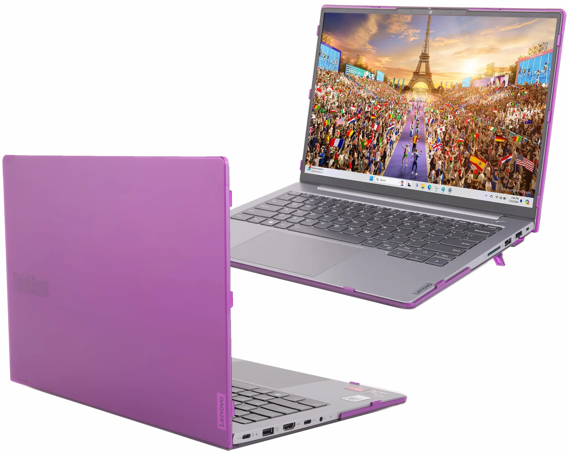 mCover Etui kompatybilne tylko z laptopami z systemem Windows 2023~2025 35.6 cm Lenovo ThinkBook 14 G6 / G7 Series Windows Notebook PC (nie działa z innymi modelami Lenovo), fioletowe