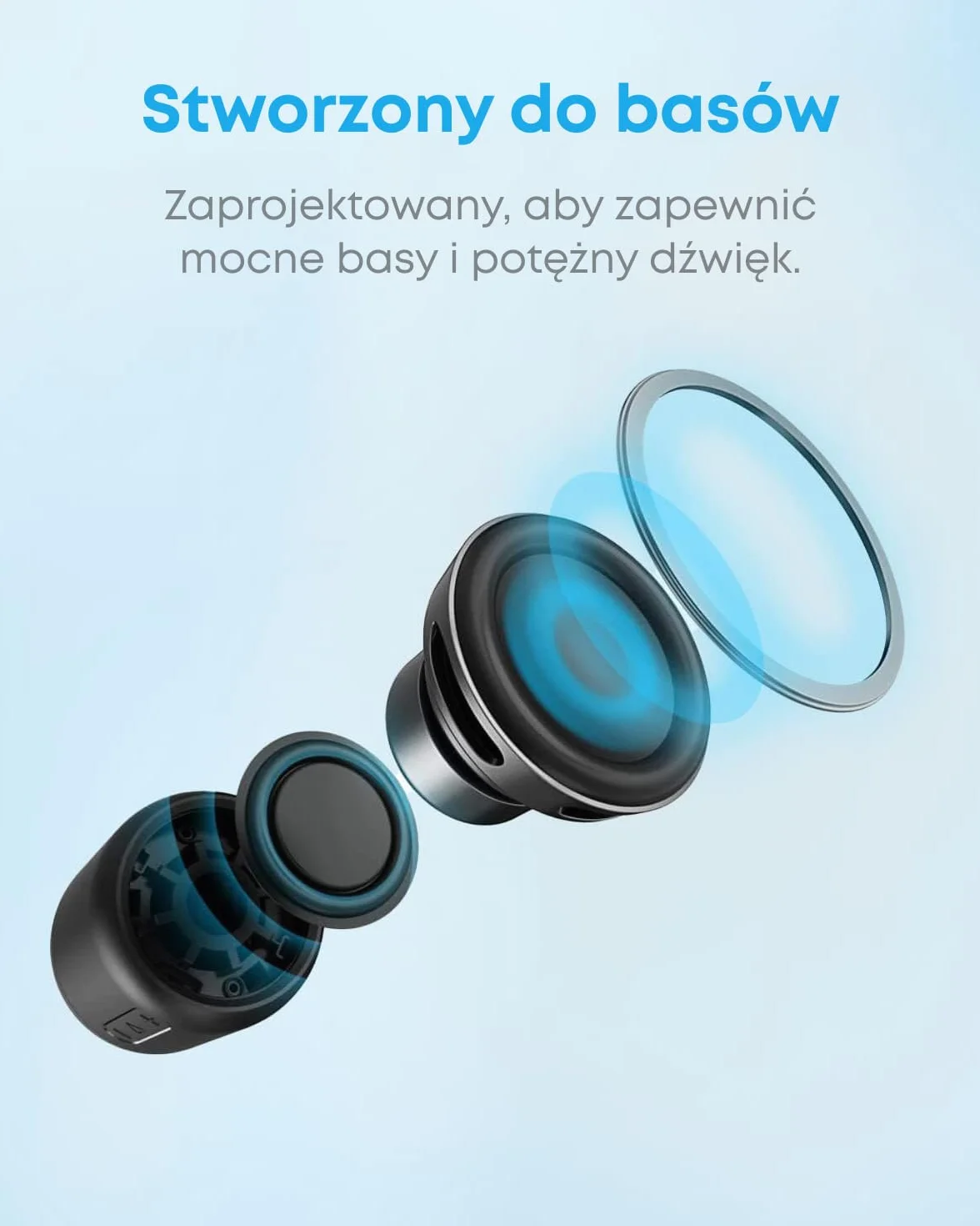 Soundcore mini od Anker, superprzenośny głośnik Bluetooth z 15-godzinnym czasem odtwarzania, zasięgiem Bluetooth 66 stóp, dla użytku na zewnątrz, w podróży, w domu (czarny)