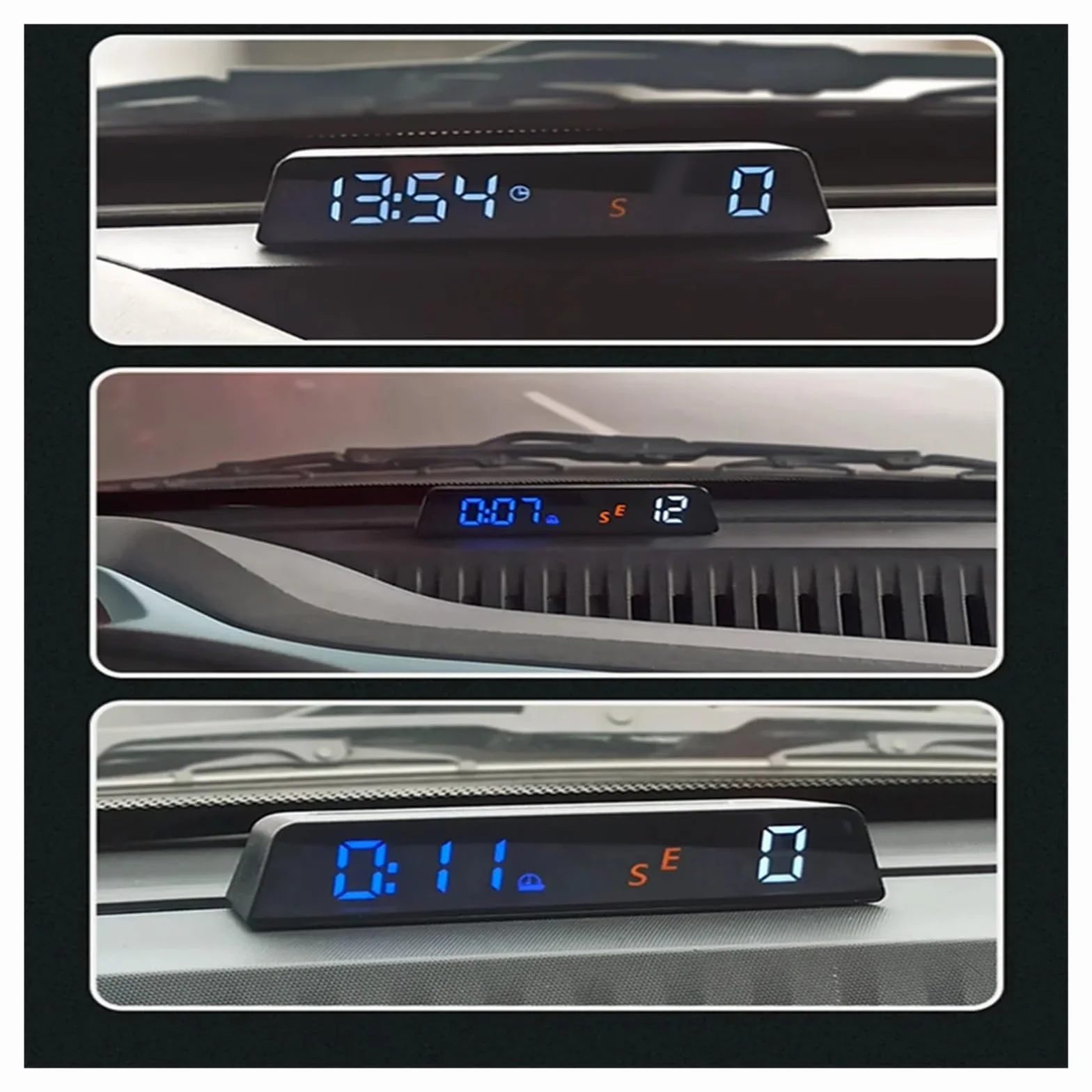 H500G GPS HUD Wyświetlacz Head Up Inteligentny Cyfrowy Miernik Przypomnienia O Alarmie I Start Stop Z Samochodem(Blue-White-B)
