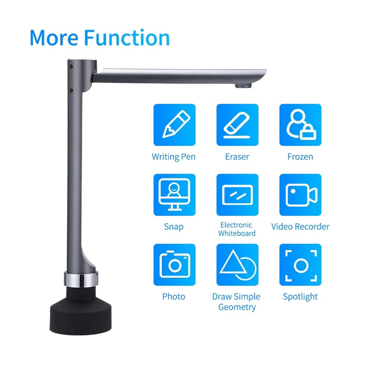 Skaner kamery dokumentacyjnej USB F60A, kamera HD 5 MP w formacie A4 z oświetleniem LED Oprogramowanie do nauczania dla nauczycieli w klasie do nauczania online dla Home Office