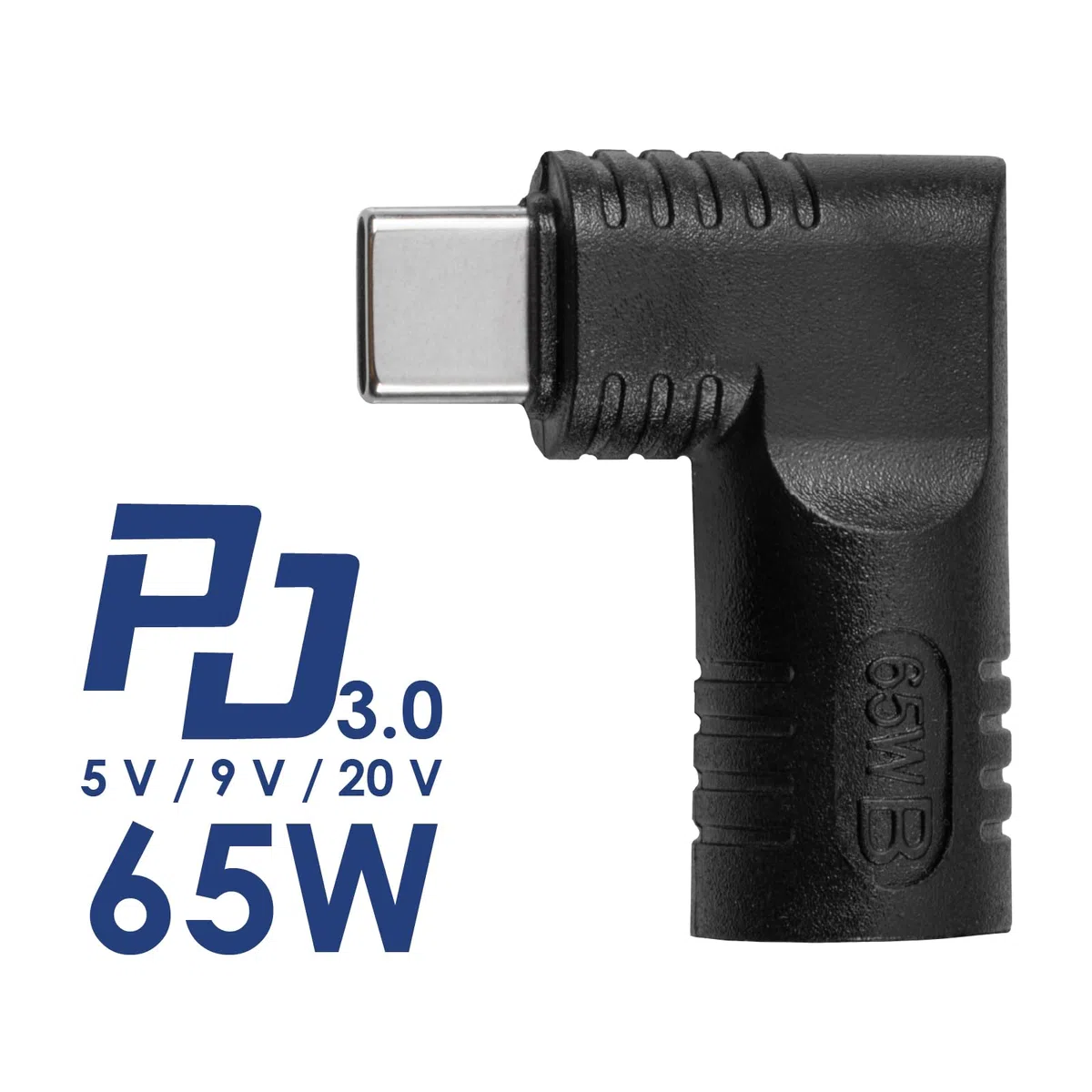 AKYGA Ładowarka Plug for Notebook Power Adapter AK-ND-D13 65 W 4,5 x 3,0 mm + pin/USB-C Black