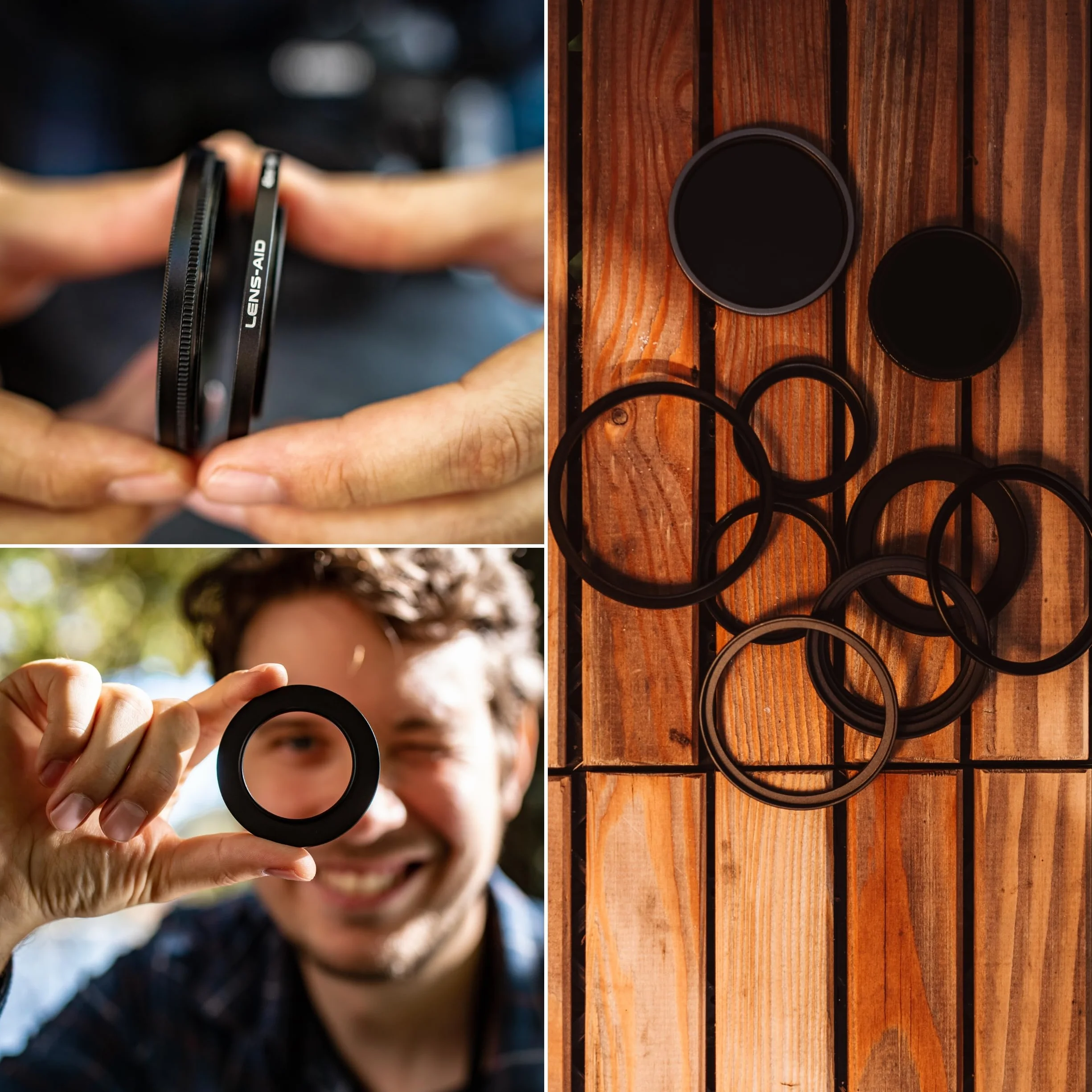 Lens-Aid Step Up Ring 62-77 mm do obiektywu aparatu: adapter filtra z metalu do ND, UV, filtra polaryzacyjnego itp. - Pierścień adaptera kompatybilny z Sony Canon Nikon Fujifilm Olympus Pentax Leica