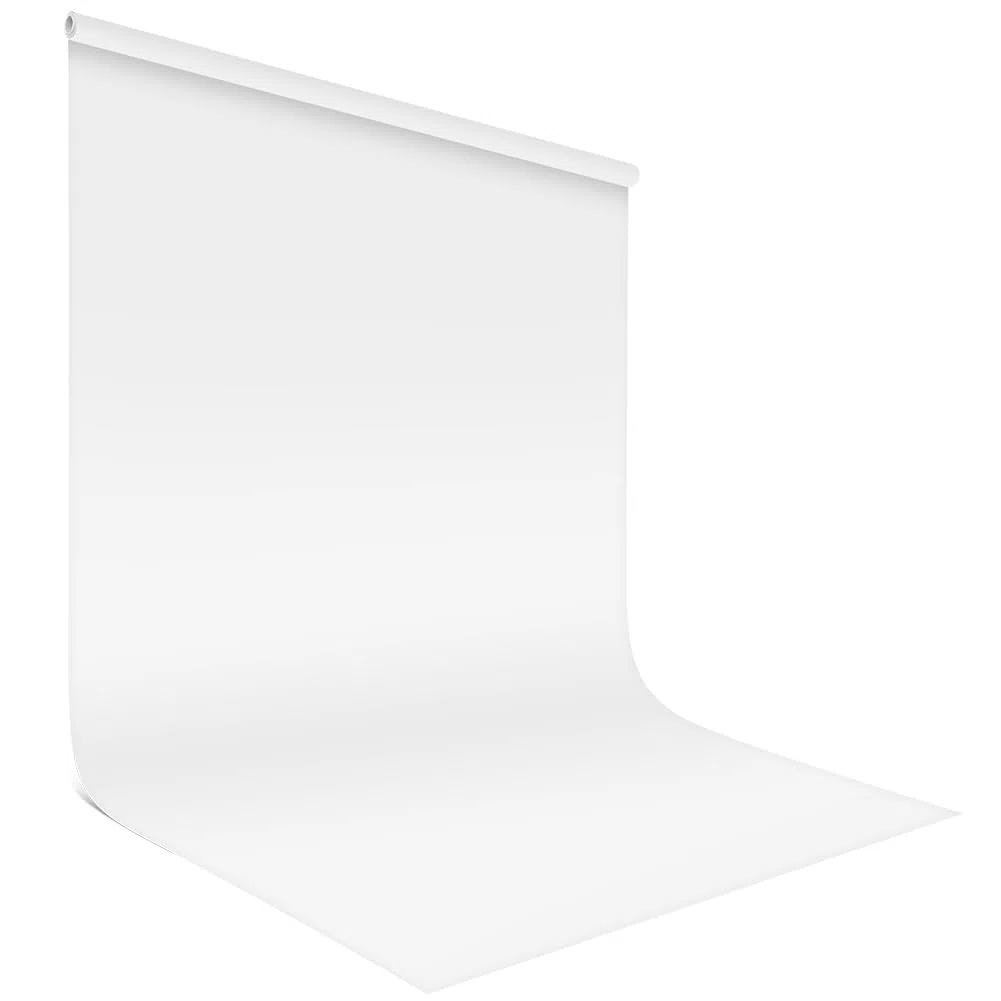 HOTUT Tło ekranu, 1,8 m x 2,8 m, białe tło fotograficzne, przenośne składane tło fotograficzne, tkanina z włókniny do studia fotograficznego, nagrywania wideo, transmisji na żywo, imprez