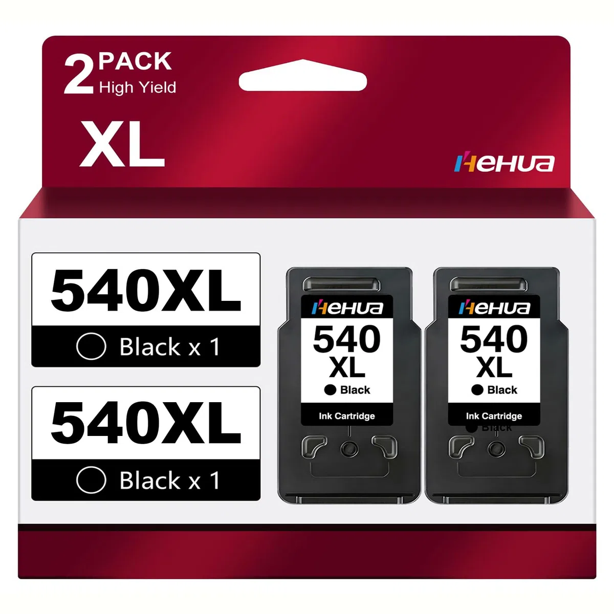 540 540xl PG-540XL Kartridże Czarne Kompatybilne z Canon PG-540XL Czarne | Kompatybilne z 540 540xl czarne do Canon PIXMA TS5150 MG3650 MG3350 TS5151 MG3150 MG3250 MX535 MX475 MG4250 (2 Czar