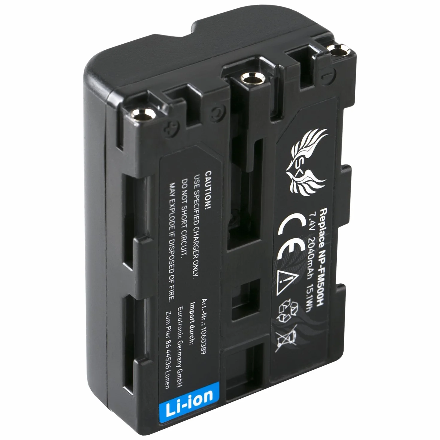 Sony NP-FM500H Bateria 2040 mAh do Sony Alpha A57 A58 A65 A68 A77 A99 DSLR