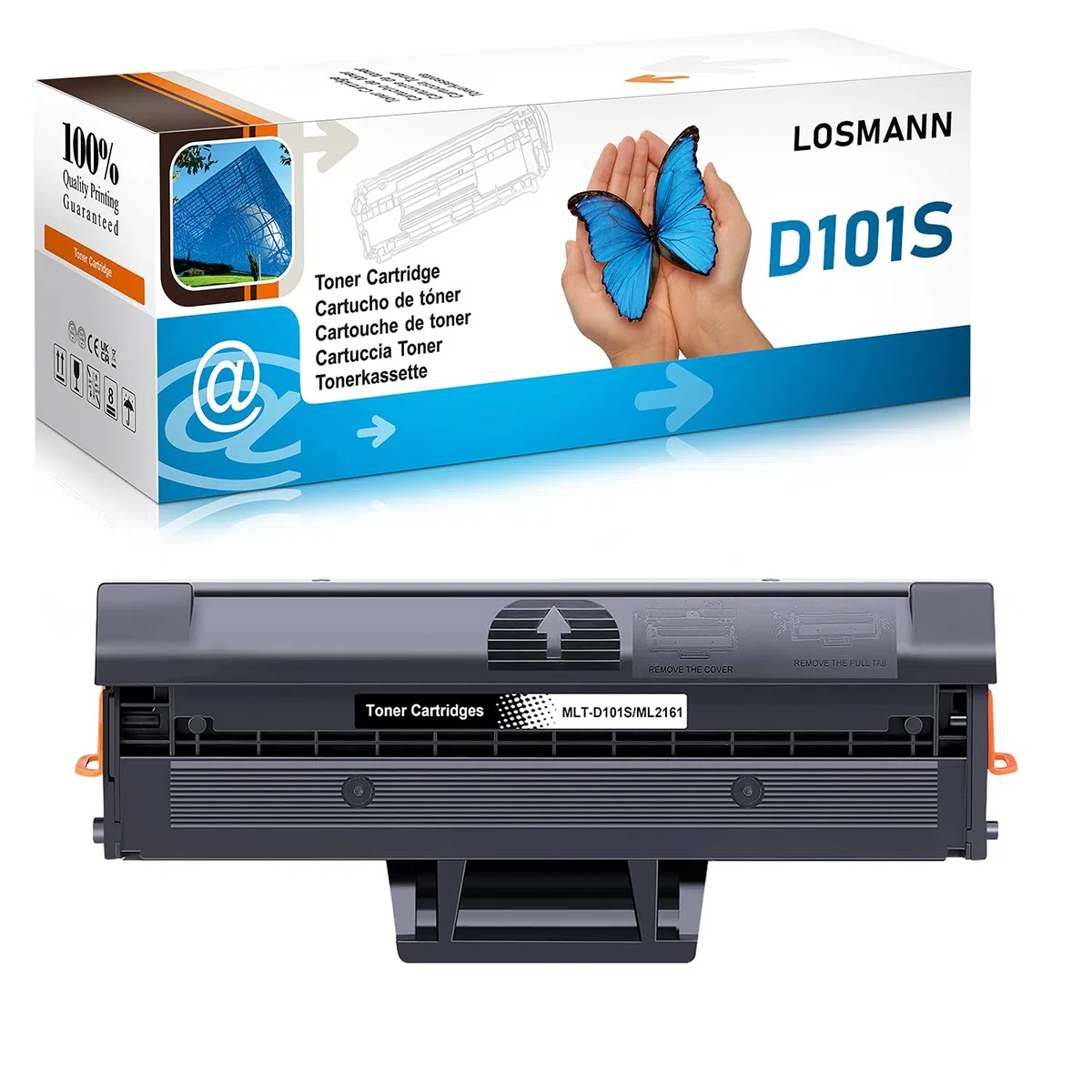 LOSMANN 1x toner kompatybilny z Samsung MLT-D101S/ELS MLT-D101S ML-2161 do Samsung ML-2160 ML-2162 ML-2164 ML-2164W ML-2165 ML-2165W ML-2168 SCX-3400 SCX-3400F SCX-340 SCX-1 SCX-3405 SCX-3405F
