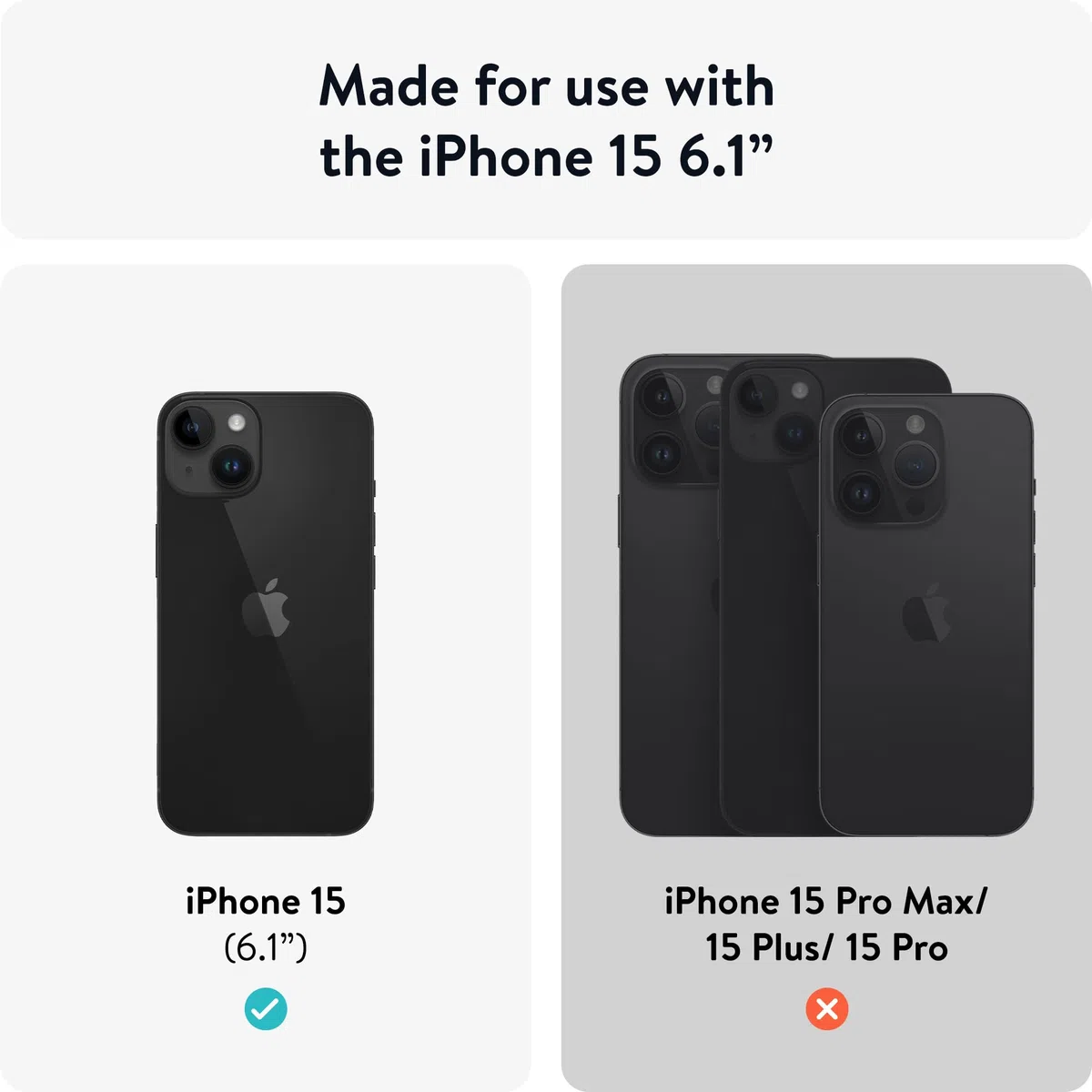 Mous Etui do iPhone 15 kompatybilne z MagSafe, przezroczyste - Clarity 2.0 - Etui ochronne na iPhone'a 15 - Odporne na zarysowania krystalicznie czyste i smukłe wzornictwo - odporne na wstrząsy etui