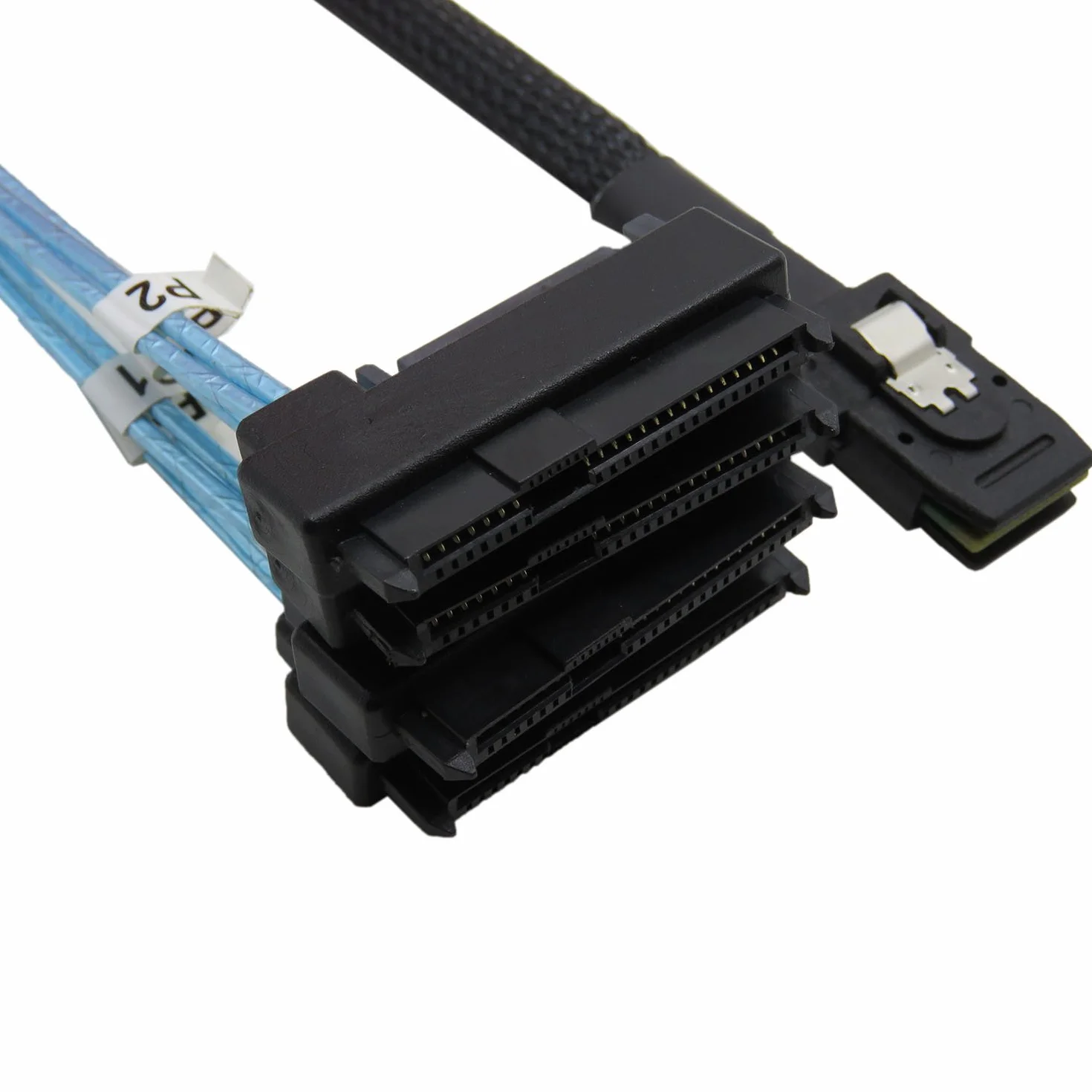 Mini SAS 36 SFF-8087 do (4) złącza SFF-8482 z zasilaniem SATA 1 m