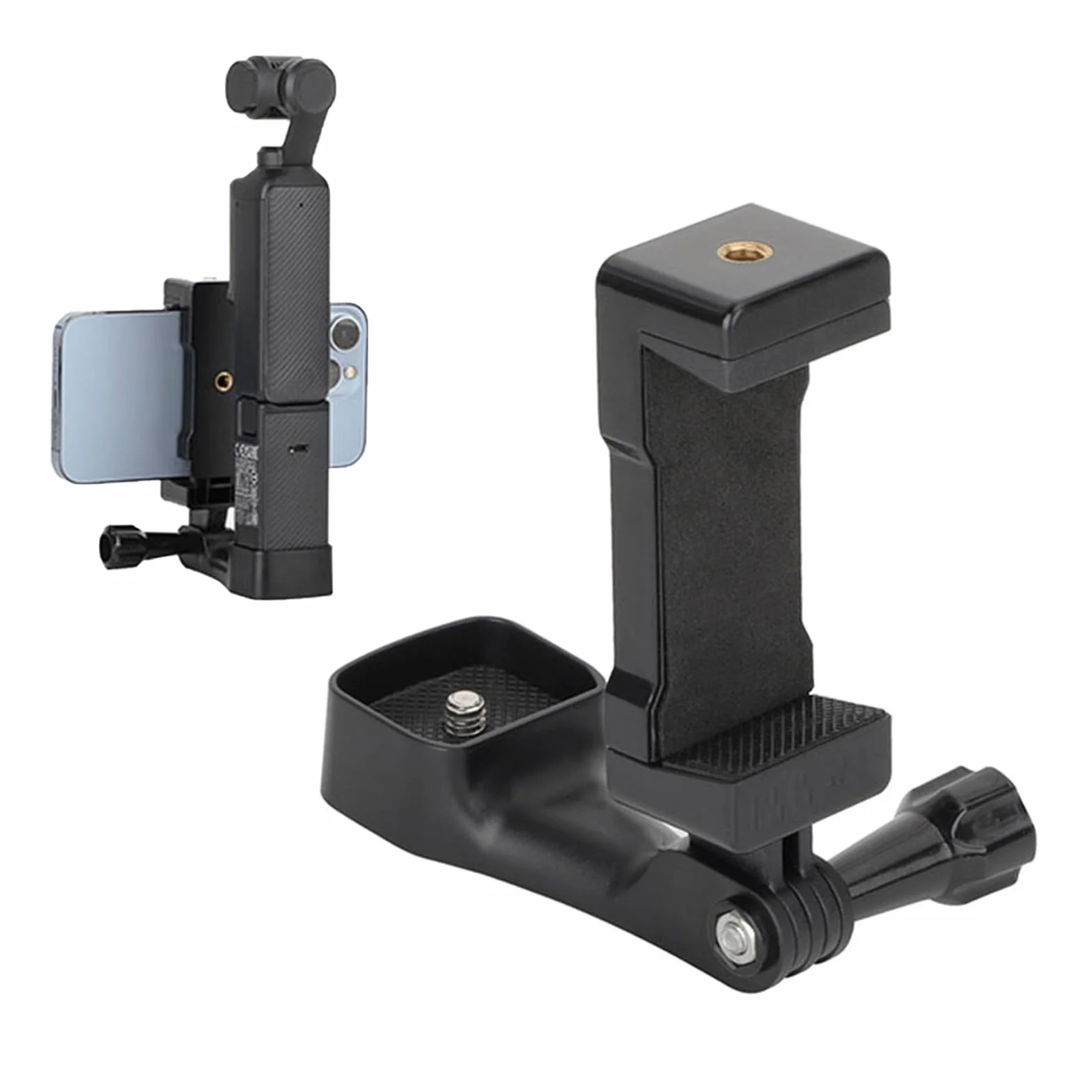Aluminiowy uchwyt z klipem na telefon do DJI OSMO Pocket 3, adapter 1/4 cala