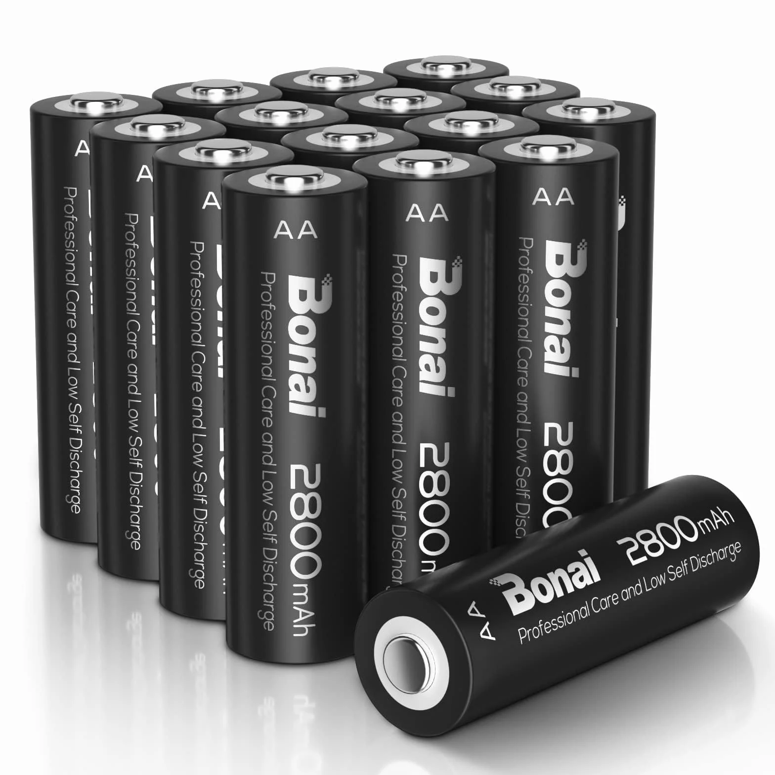 BONAI Akumulatory AA NI-MH 2800 mAh 1,2 V 16 sztuk