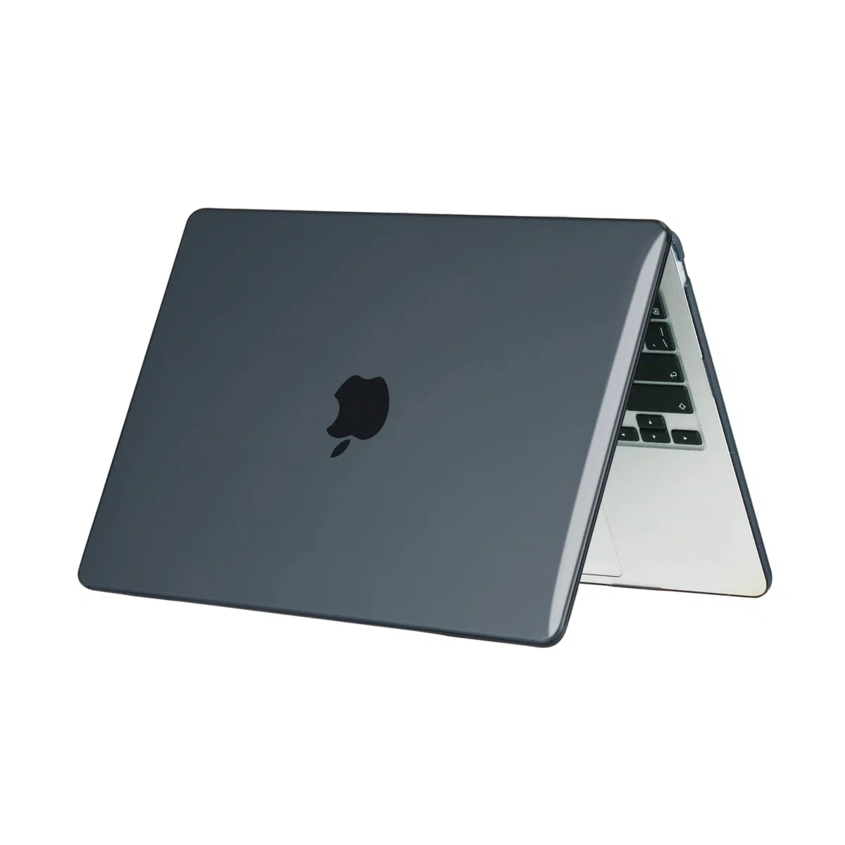 Lunivop Etui do MacBook Air 13 cali M5 2026-2022 M4 M3 M2 (model A3449 A3240) wysoka przezroczystość, smukła osłona rozpraszająca ciepło, twarda ochrona przed żółknięciem, Czarny