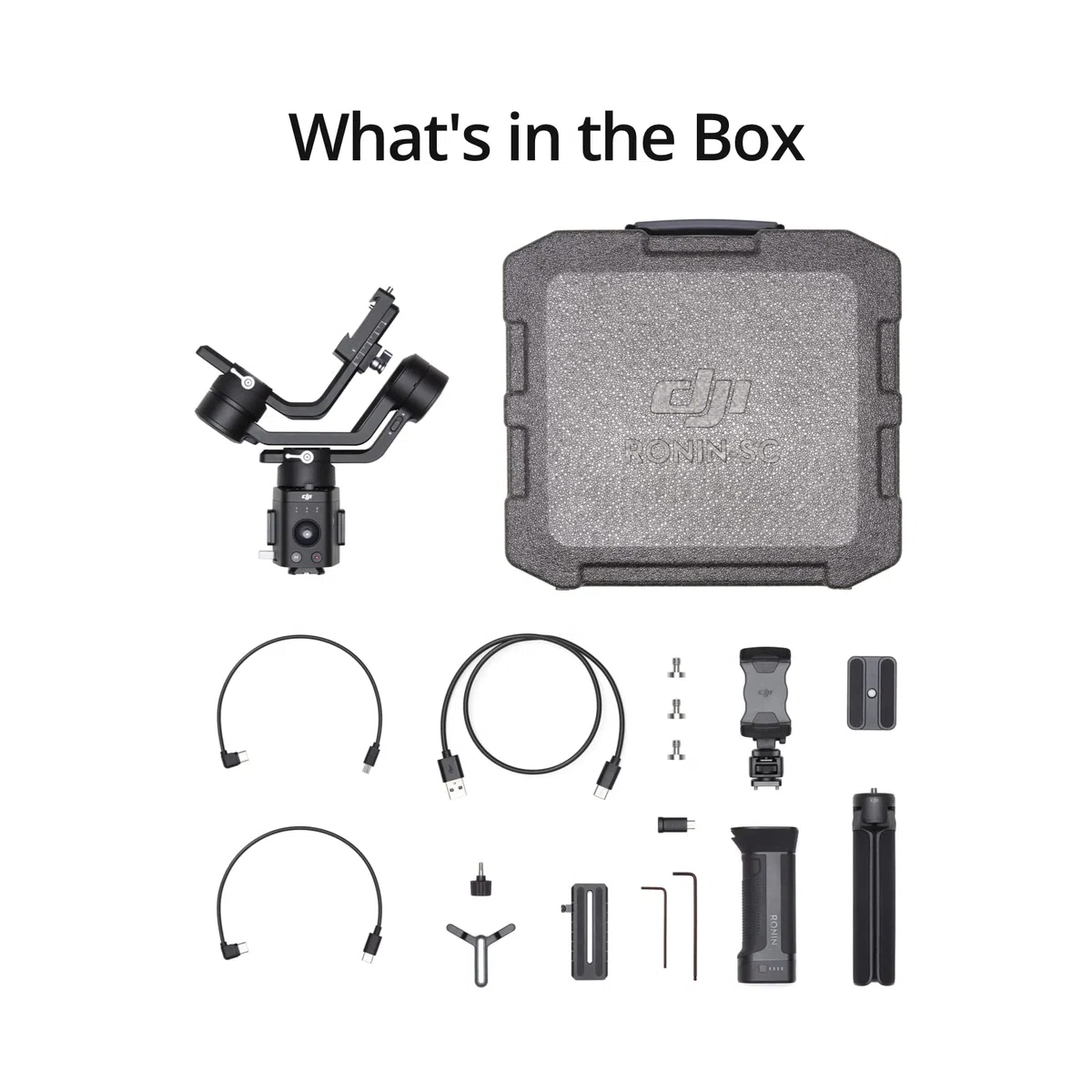 DJI Ronin-SC gimbal jednoręczny uchwyt do bezlusterkowych systemów aparatów, oś nieprześwitująca, czas pracy baterii 11 godzin, kompatybilny z Sony, Panasonic, Lumix, Nikon i aparatami Canon