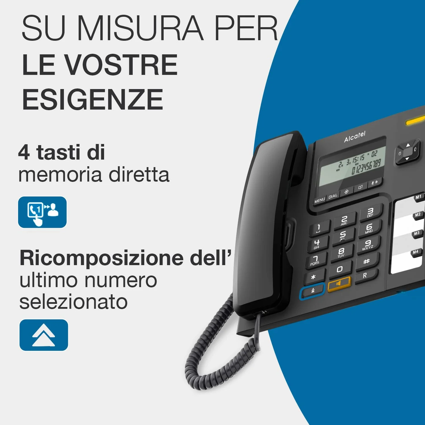 Alcatel Temporis T56 telefon przewodowy, czarny
