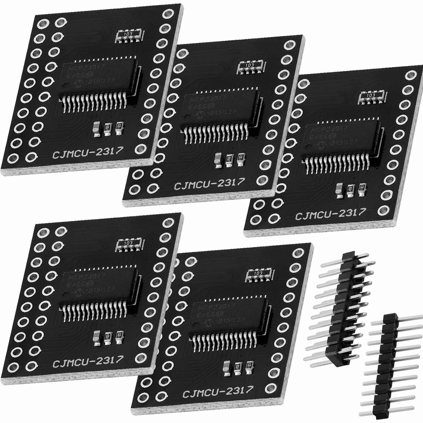 AZDelivery MCP23017 16-bitowy dwukierunkowy ekspander portów I2C kompatybilny z Arduino 5 szt.