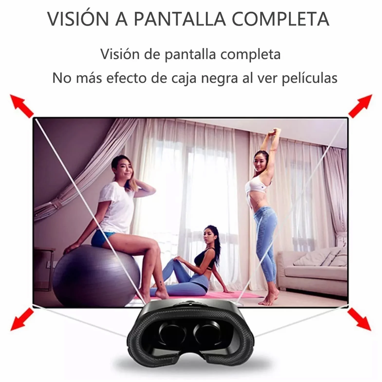 Okulary Wirtualnej Rzeczywistości, Ochrona Oczu Przed Niebieskim światłem, Zestaw Słuchawkowy 3D VR Pro z Pilotem, Okulary VR do Telefonu Komórkowego