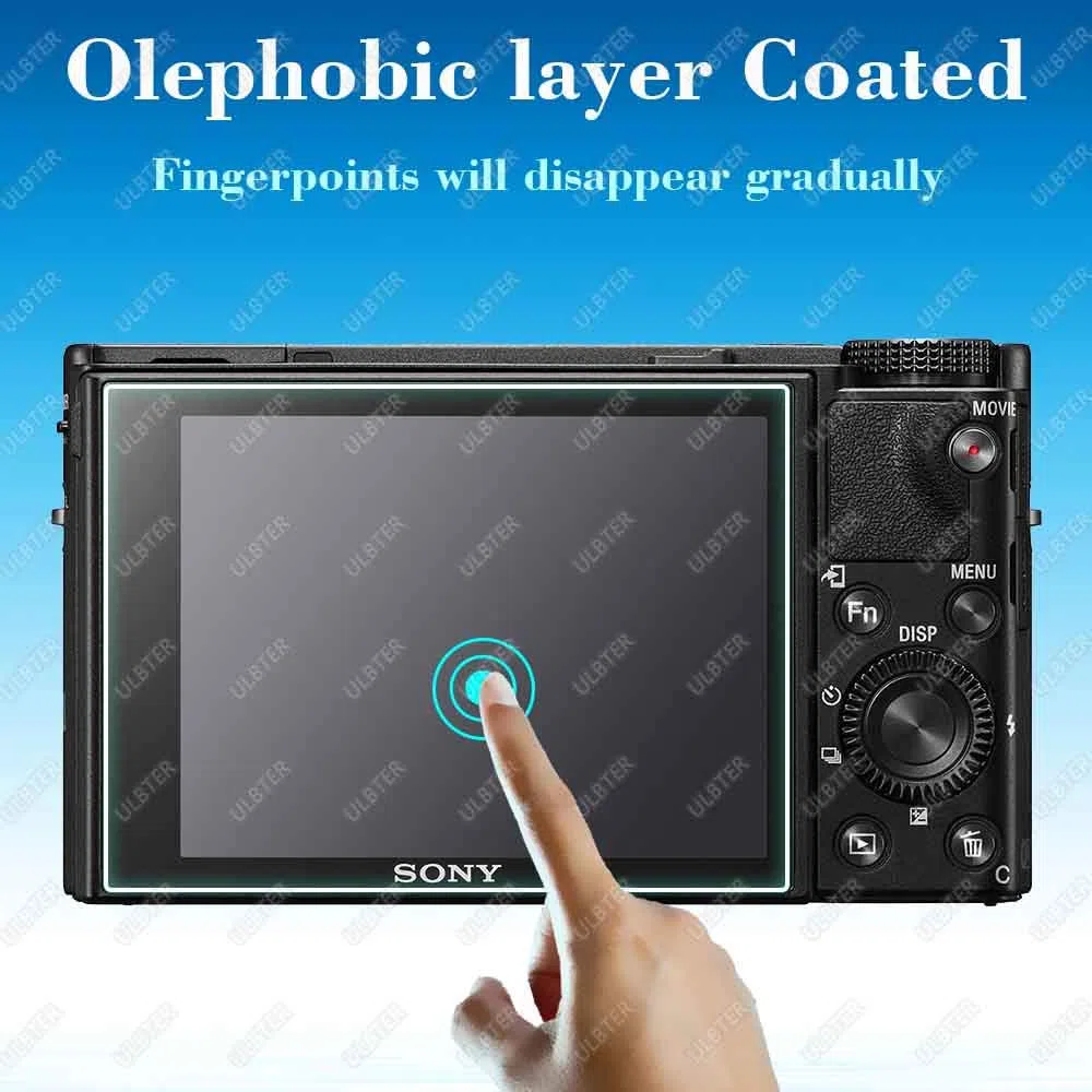 ULBTER DSC-RX100 Ochraniacz ekranu do aparatu Sony RX100 VII VI V IV III II I RX100VII RX100VI RX100IV, twardość 9H 0,3 mm 9H szkło hartowane Flim Anti-Scrach Anti-Bubble Anti-Water Anti-Dust [3