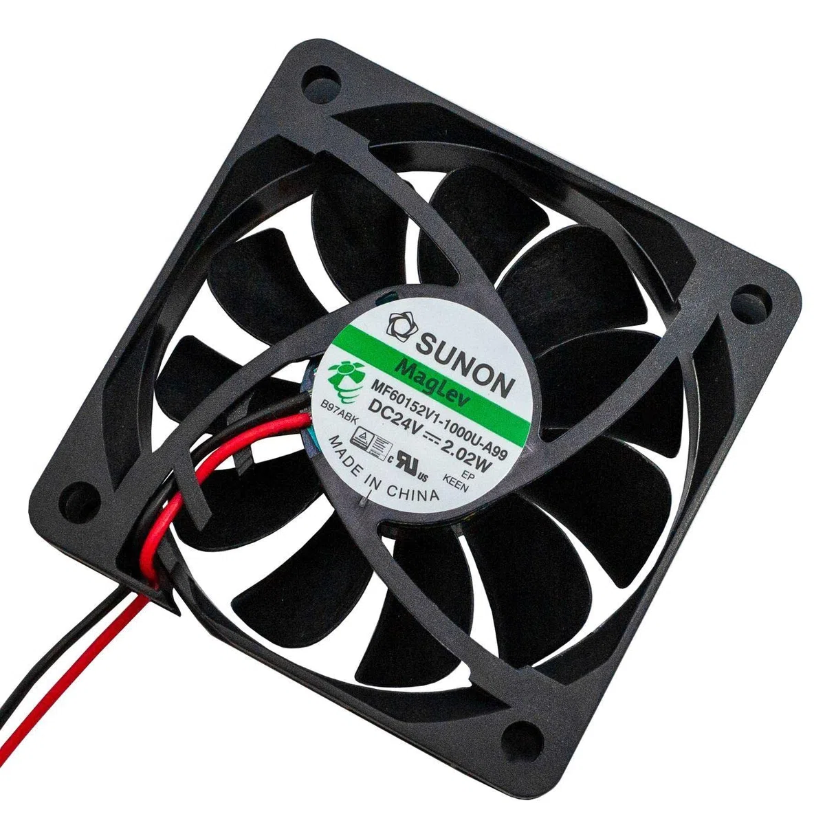Wentylator 24V DC 1,8W 60x60x15mm 44,8m³/h 4700U/min 44,8m³/h Sunon MF60152V11000UA99